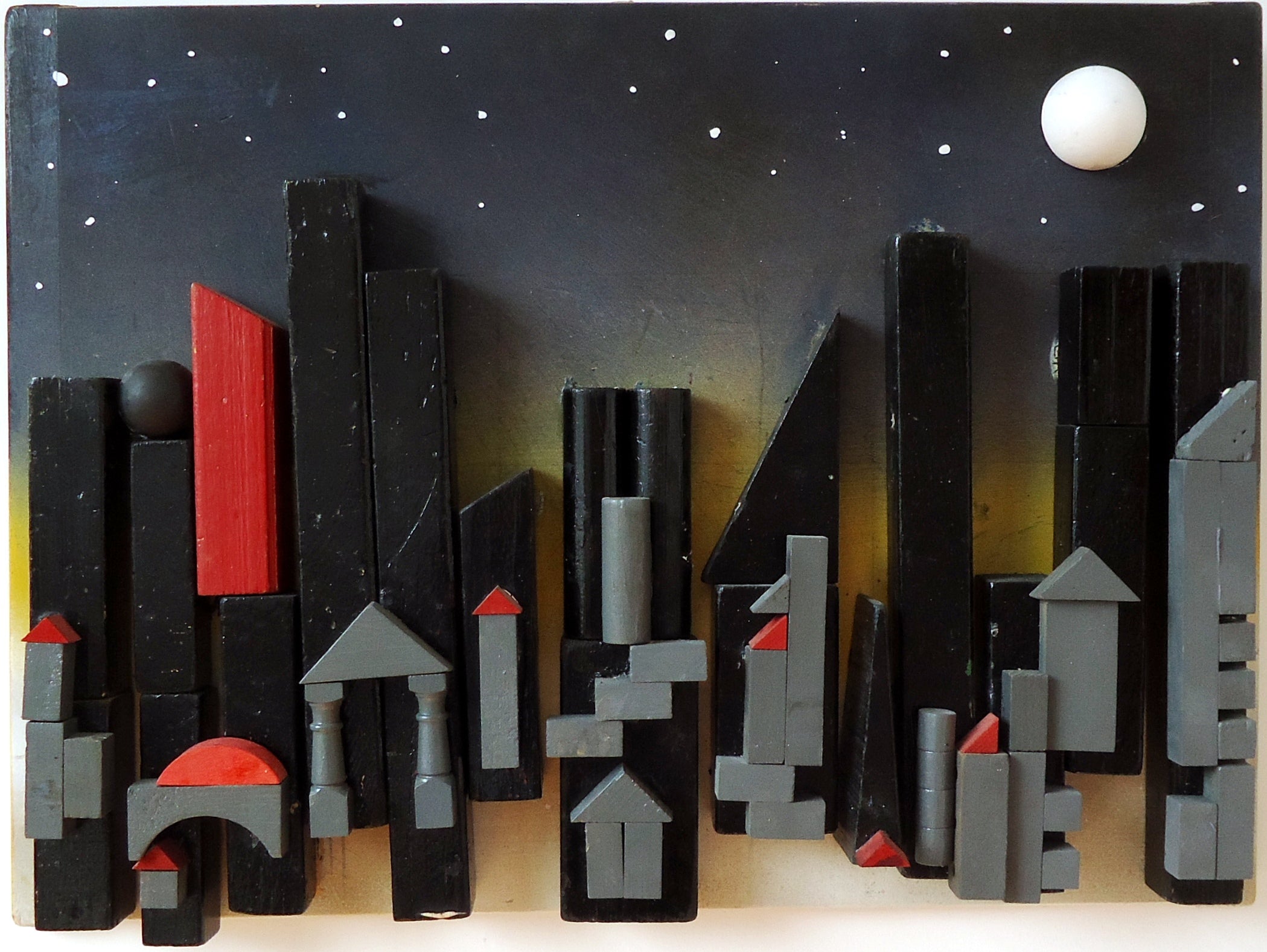 Kathleen McSherry Cityscape II Painting - Modern Urban Artwork for Home & Office Decor | Perfect for Living Room, Bedroom or Office Wall Art