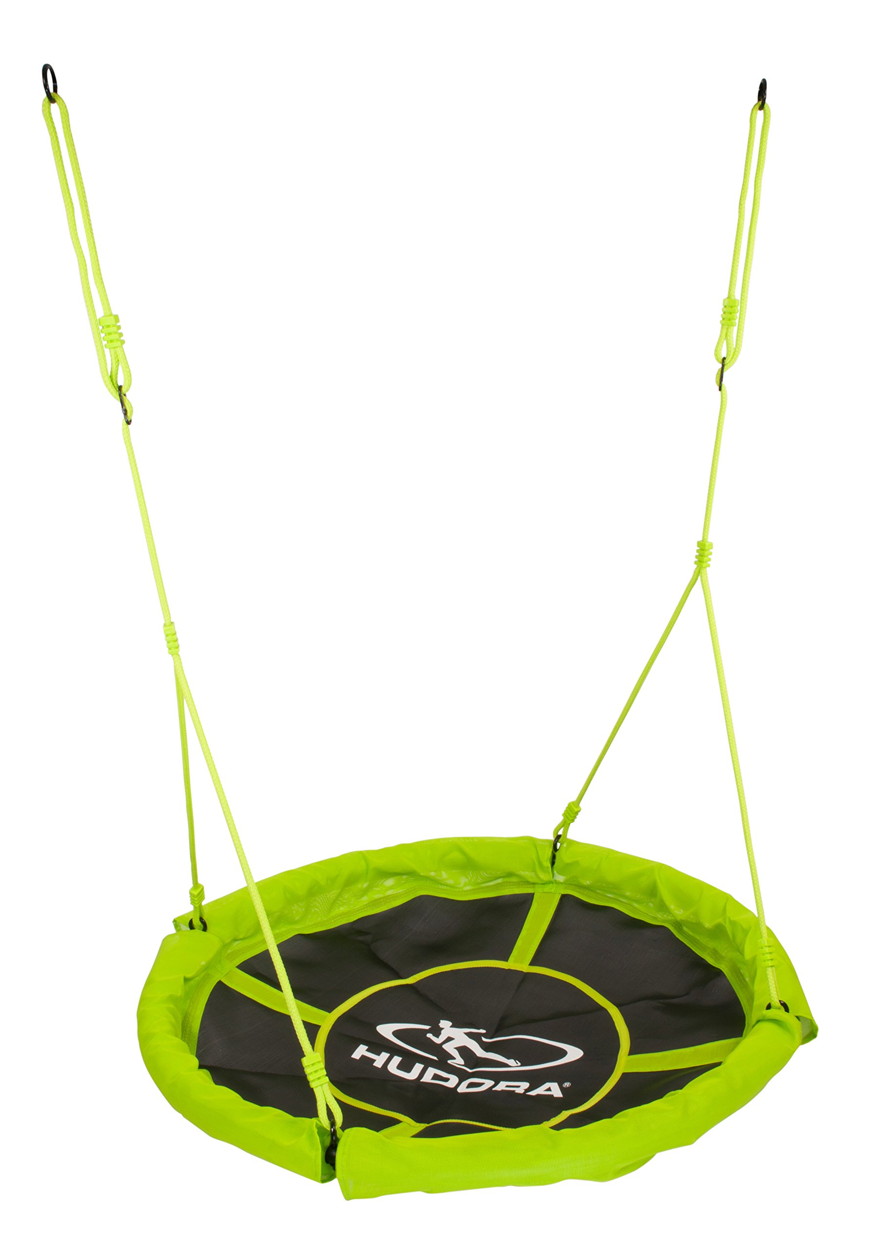 Hudora Unisex Adult Nest Swing - 110 cm Hammock Chair for Indoor & Outdoor Use, Green - Perfect for Backyard, Patio, Garden Relaxation