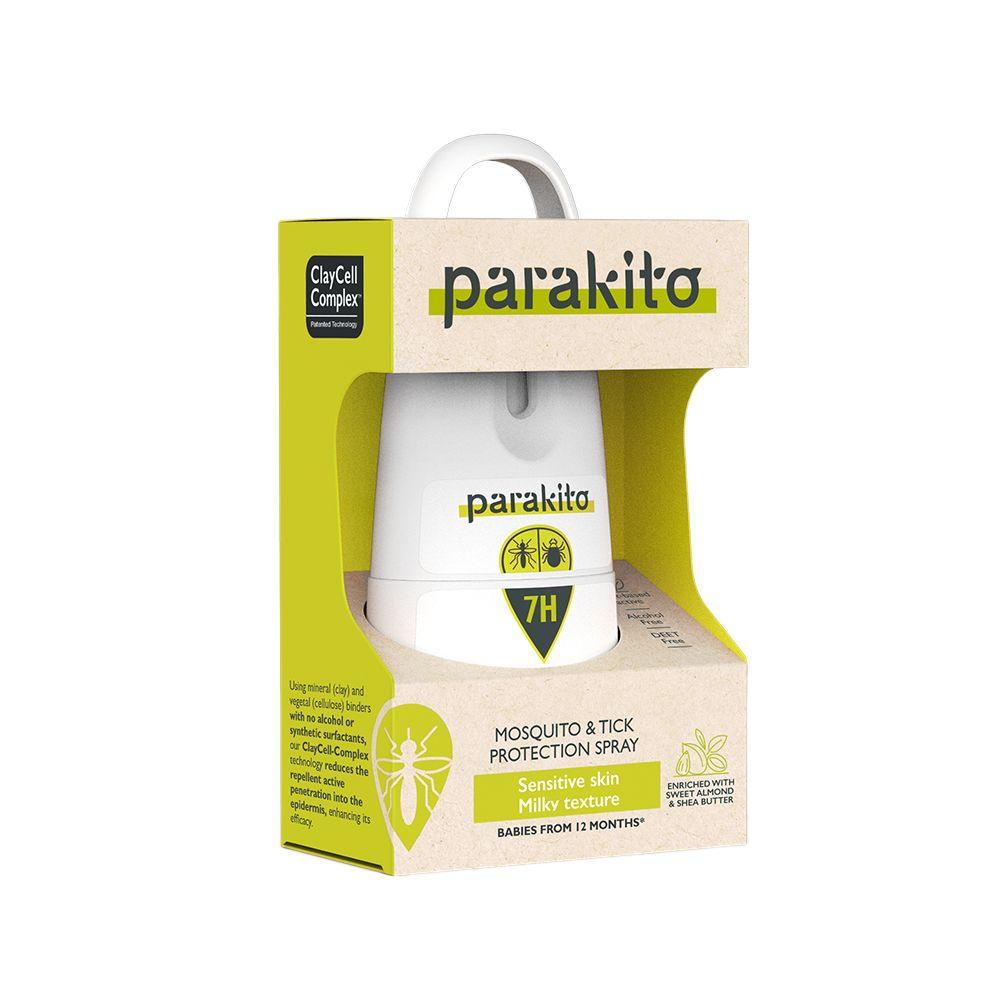 Parakito Mosquito & Tick Protection Spray 75ml - Natural Insect Repellent for Outdoor Activities, Camping & Travel