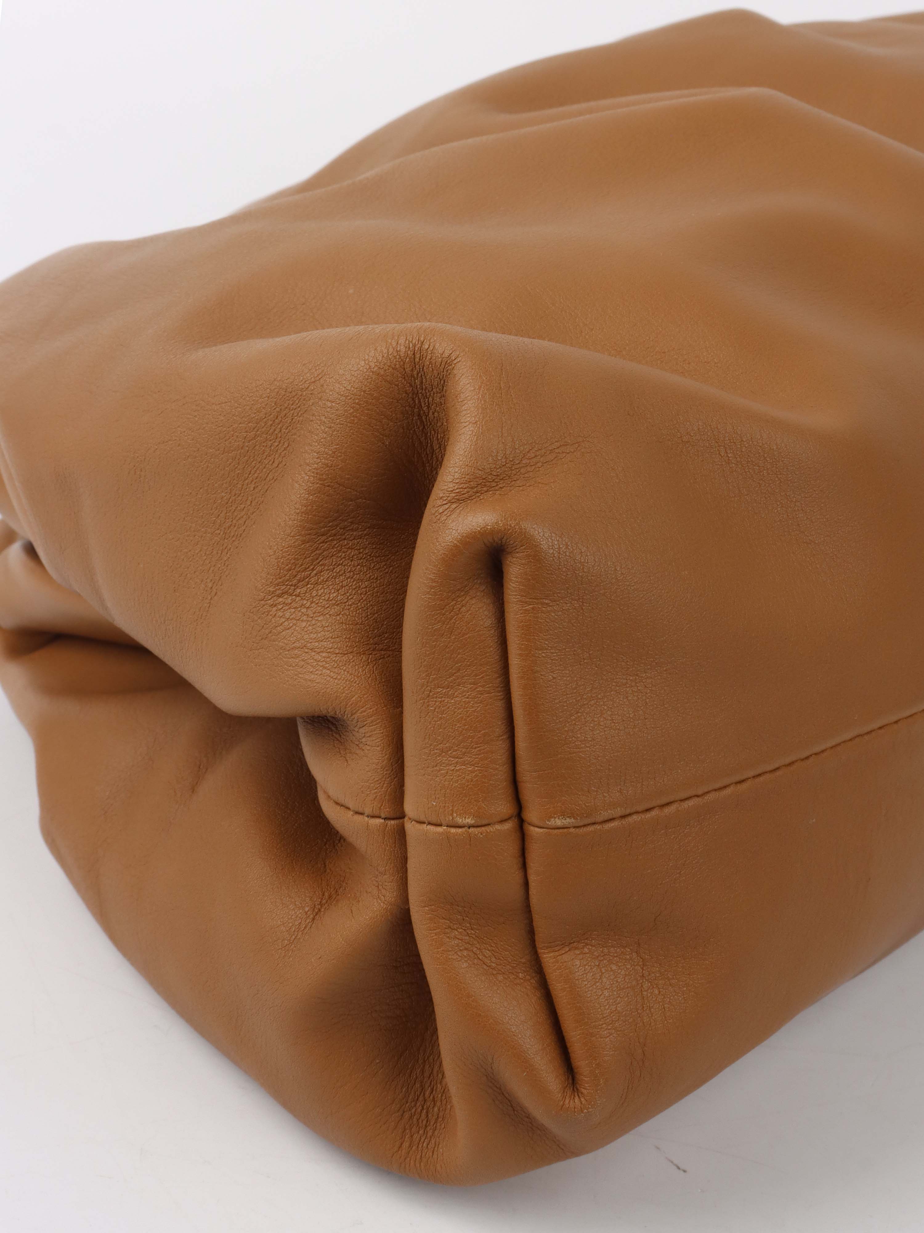 Bottega Veneta Leather Pouch Bag in Tan | Premium Crossbody Clutch for Women | Perfect for Parties, Travel & Everyday Use