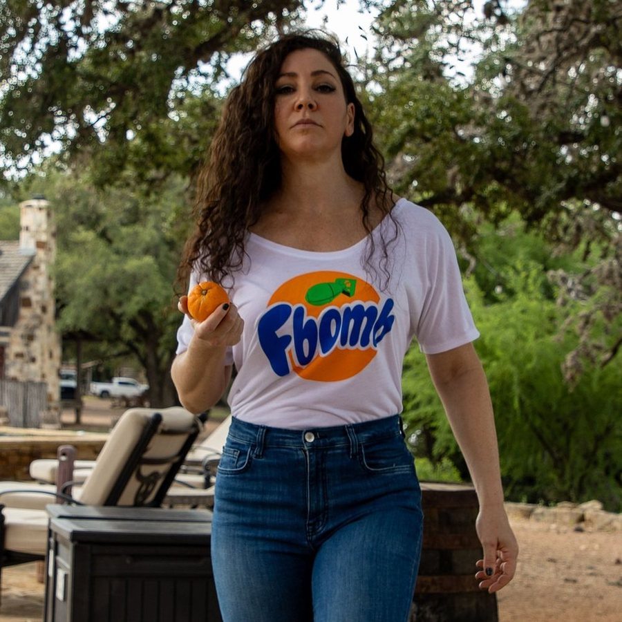 Women's F Bomb Slouchy T-Shirt - Soft Relaxed Fit Casual Tee in White | Perfect for Everyday Wear, Weekend Outfits & Lounge Comfort