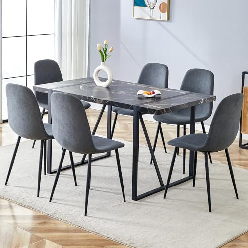 Black Table+dark Grery Chairs