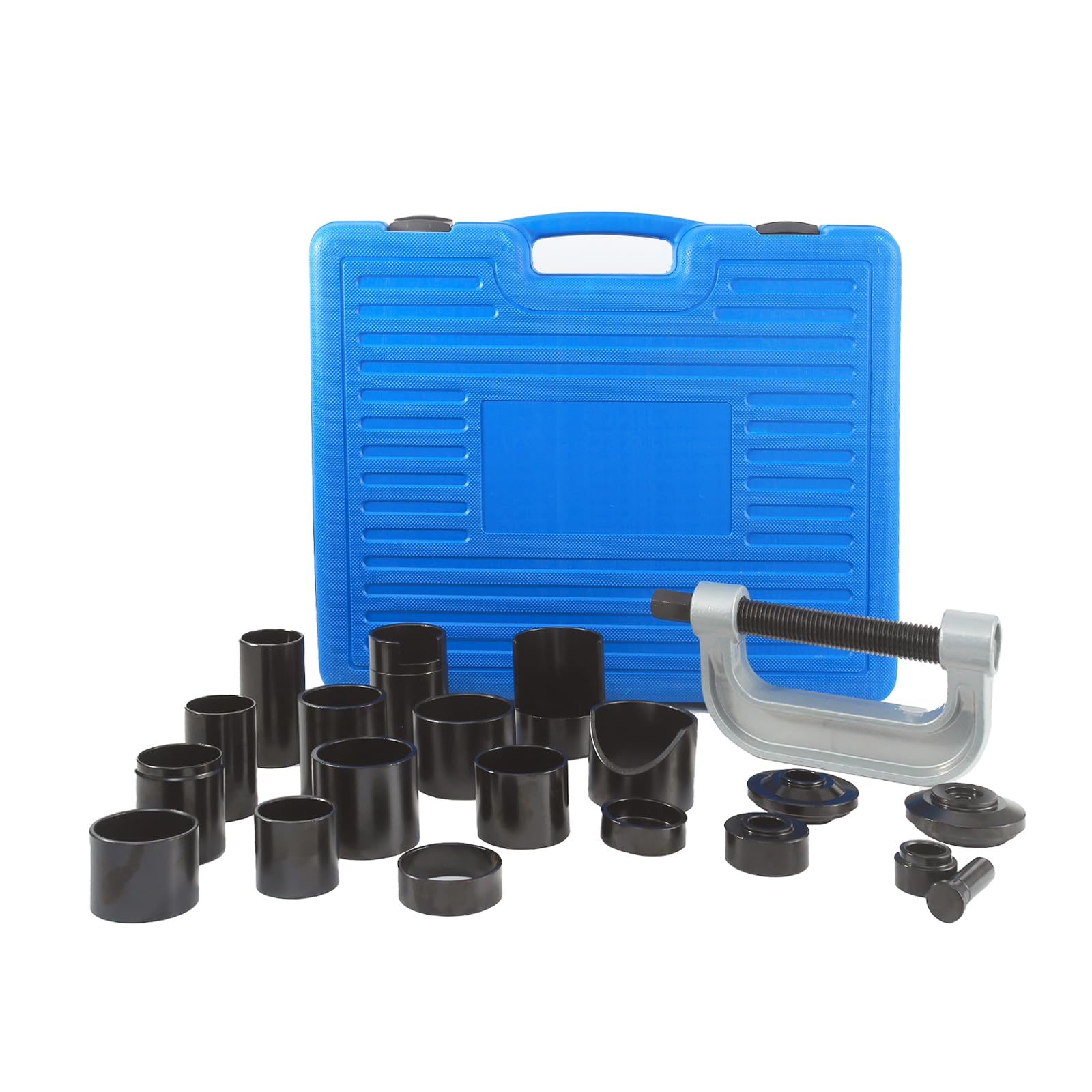 21PCS Heavy Duty Ball Joint Removal Tool Kit with C Frame & Adapters - Universal U Joint Removal and Brake Anchor Pin Tool for 2WD/4WD Vehicles & Light Trucks - Perfect for Auto Repair Shops and DIY Mechanics