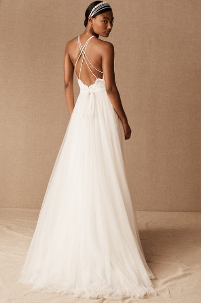 BHLDN Wtoo by Watters Claremore Wedding Gown - Elegant Lace Bridal Dress for Beach, Garden & Formal Ceremonies