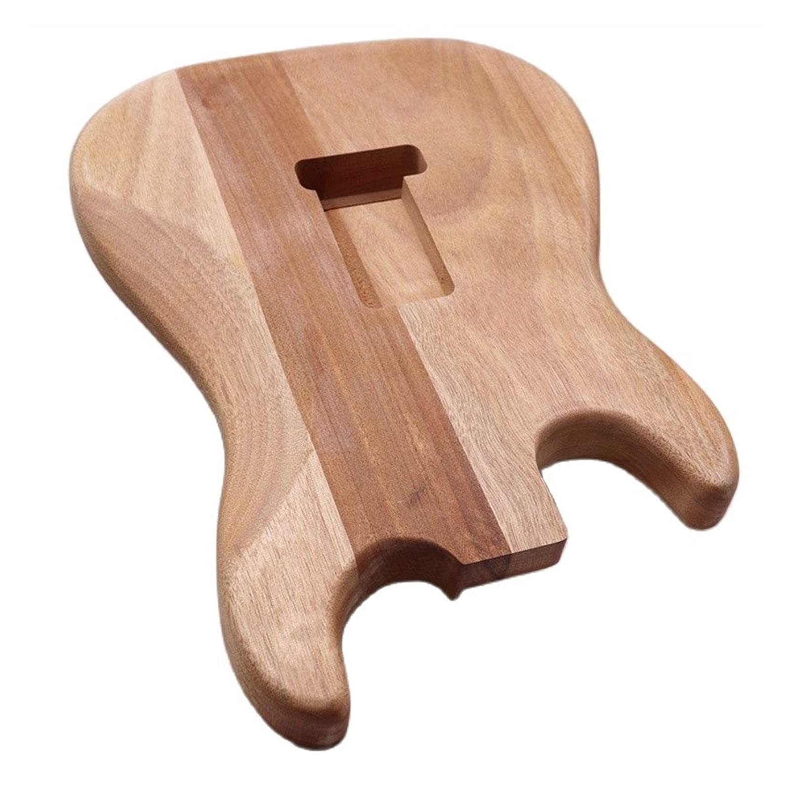 Unfinished Guitar Kit Body - Okoume Wood DIY Electric Guitar Parts for Handmade Projects | Perfect for Custom Builds, Repair & Woodworking Enthusiasts