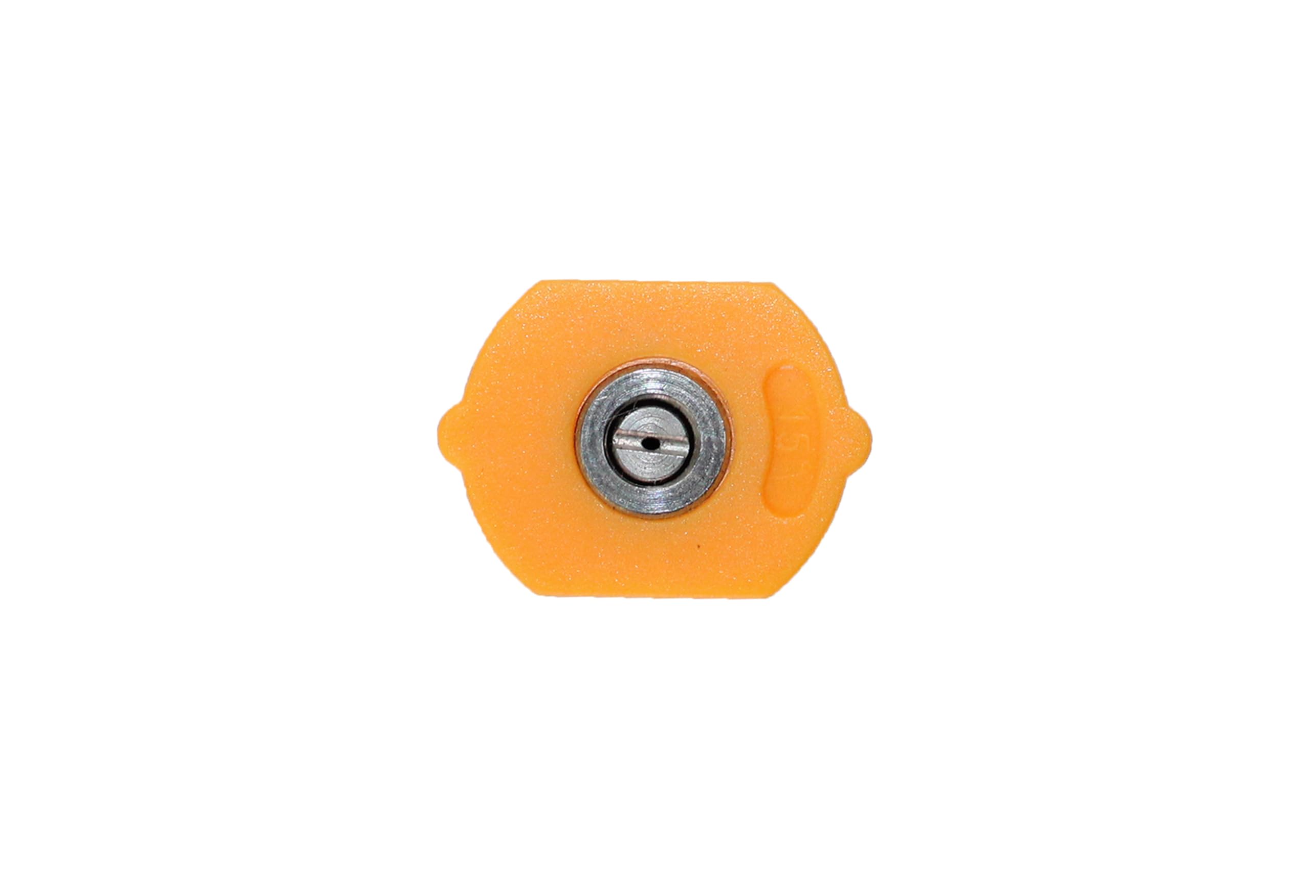 Universal Generator Parts Orange 15° Pressure Washer Nozzle - High Pressure Cleaning for Driveways, Decks, Patios & Outdoor Surfaces
