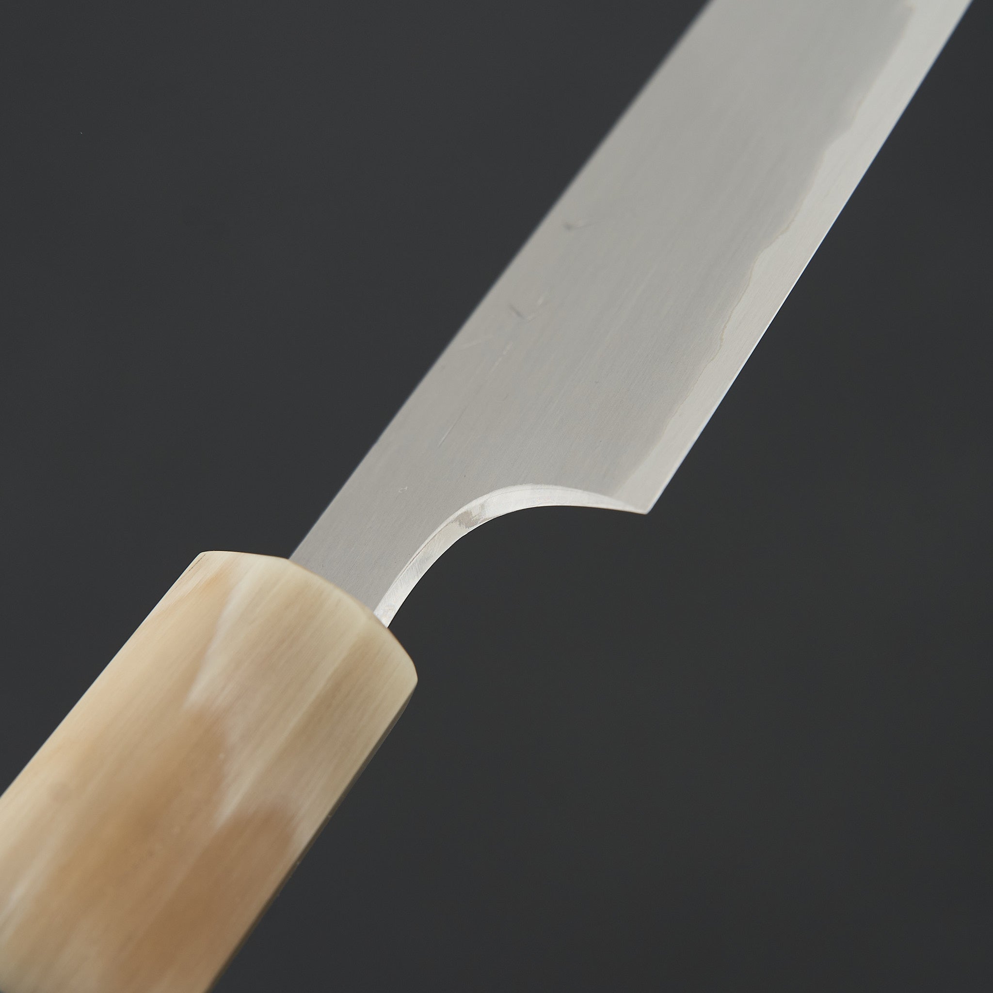 Hitohira Togashi White #1 Stainless Clad Kasumi Petty Knife 165mm with Ebony Handle - Japanese Chef Knife for Precision Slicing, Peeling & Garnishing - Perfect for Home Cooks & Professional Kitchens