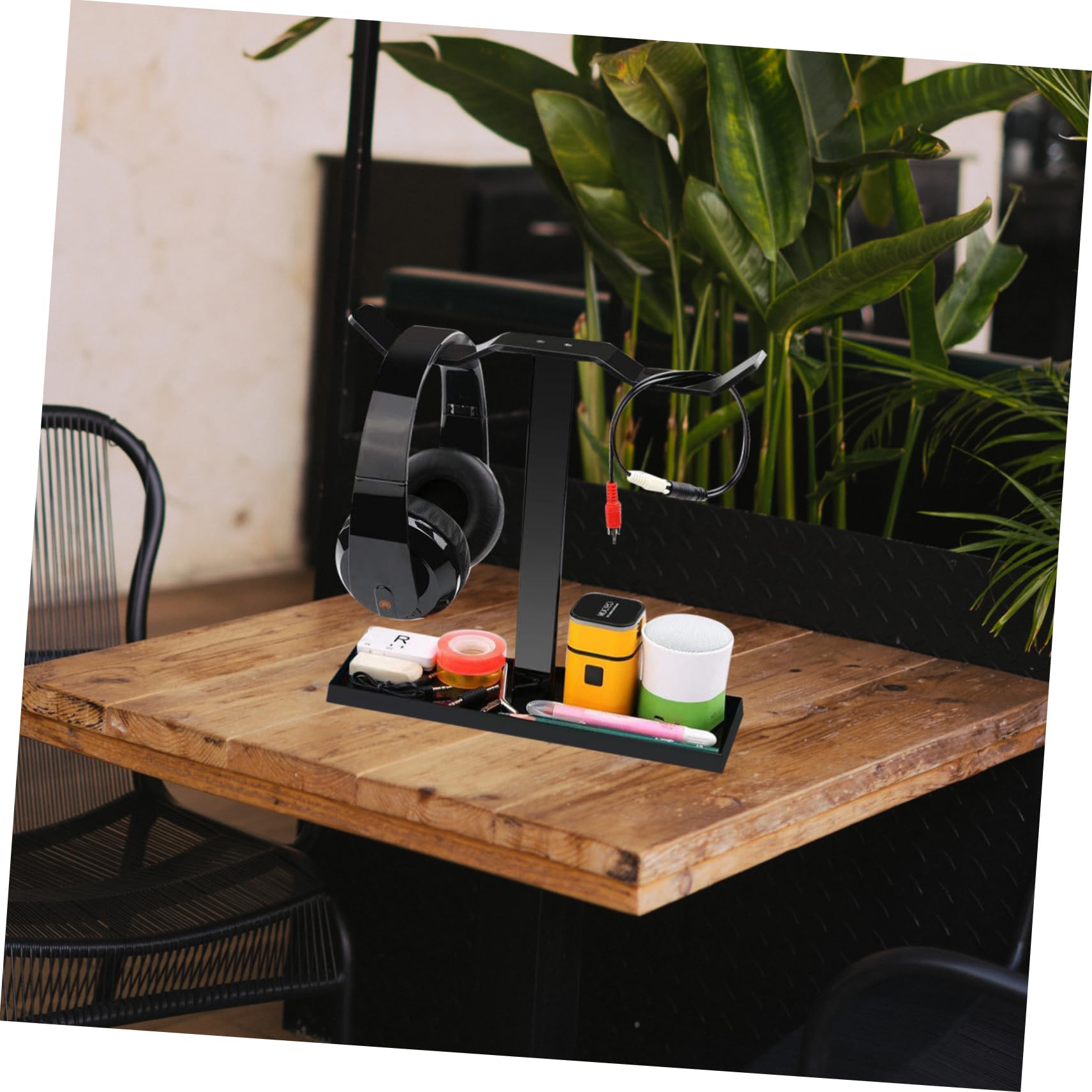 HEMOTON Headphone Stand - Adjustable Headset Hanger Hook for Kids & Adults, Desk Organizer for Gaming Headphones, Earphones - Perfect for Home, Office, and Gaming Setup