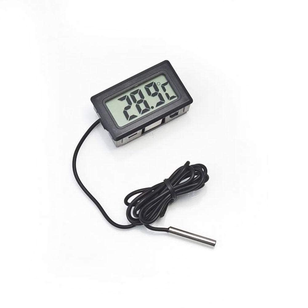 Ubersweet® TL8009 Digital LCD Mini Indoor Kitchen Thermometer for Refrigerator Freezer -50°C to 110°C (-58°F to 230°F) - Accurate Temperature Monitor for Food Storage, Home, Office, and Laboratory Use
