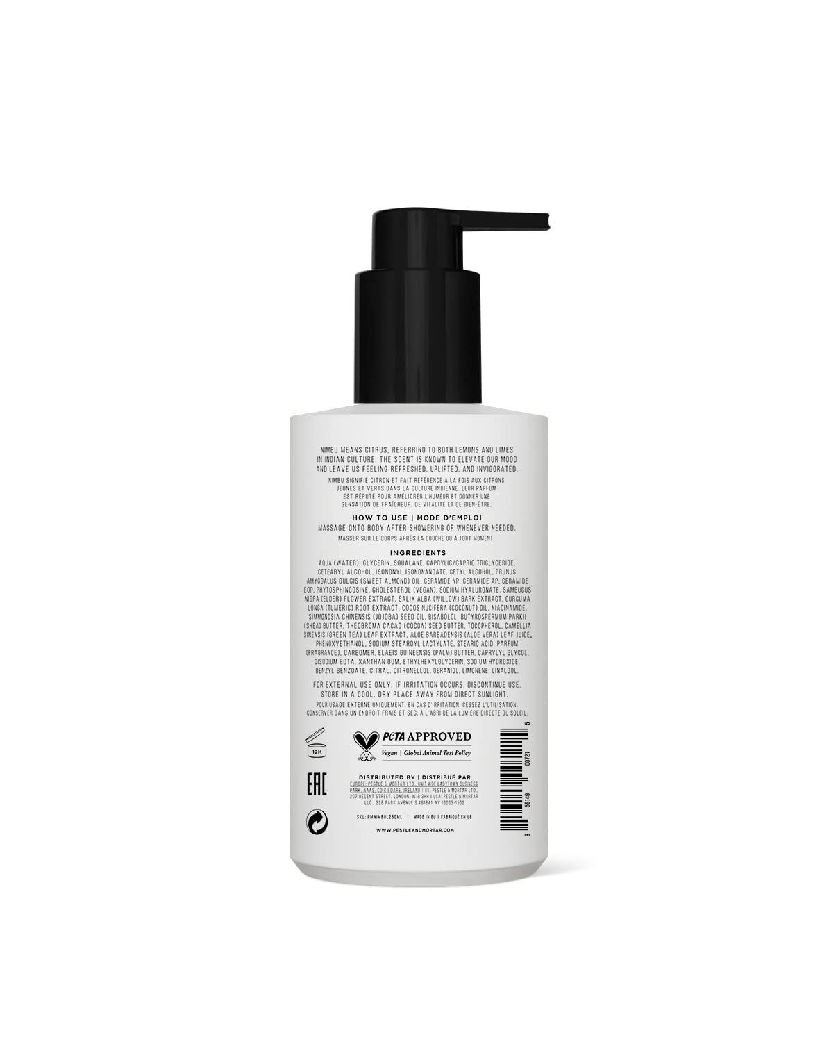 Nimbu Sweet Almond Oil Body Lotion with Ceramide & Niacinamide - 250ml Moisturizer for Normal to Dry Skin | Hydrating & Nourishing for Daily Skincare Routine