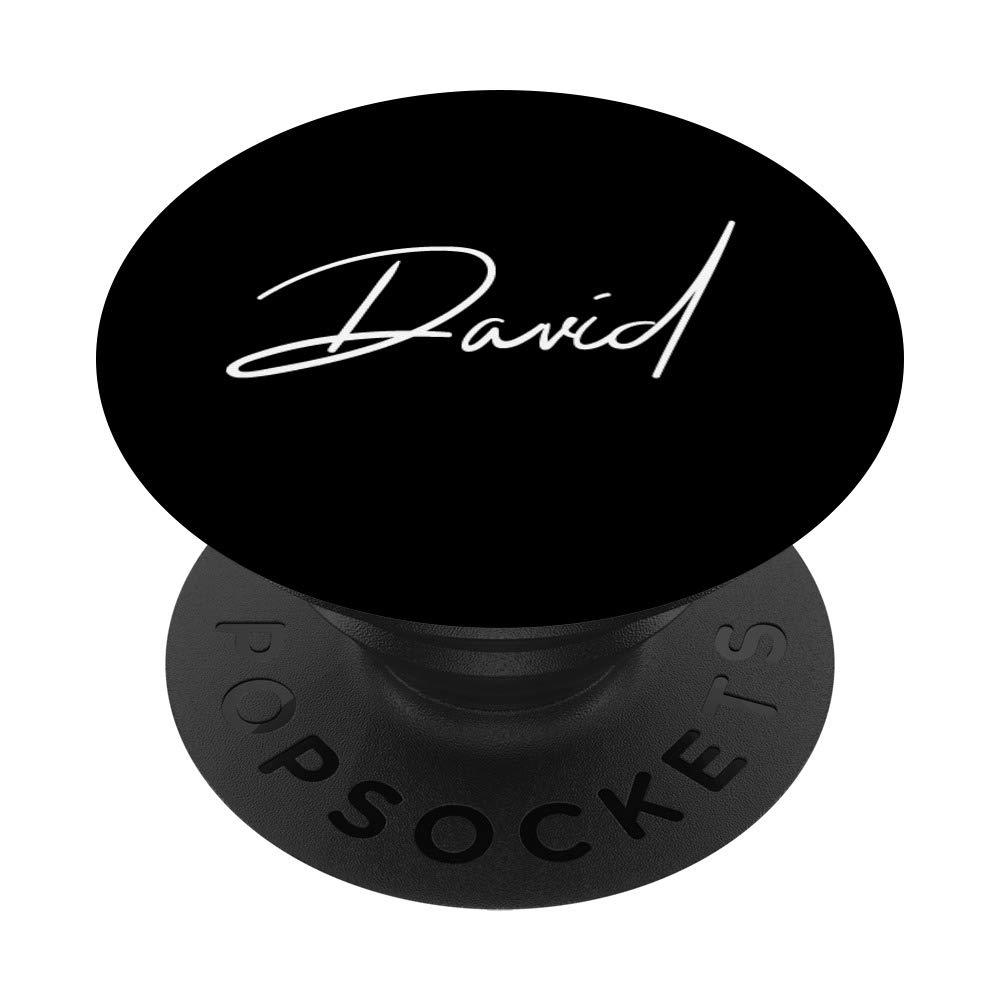 David Name White on Black - Personalized Custom Name Sign for Home Decor, Wall Art, Gift Idea - Perfect for Living Room, Bedroom, Office & Nursery