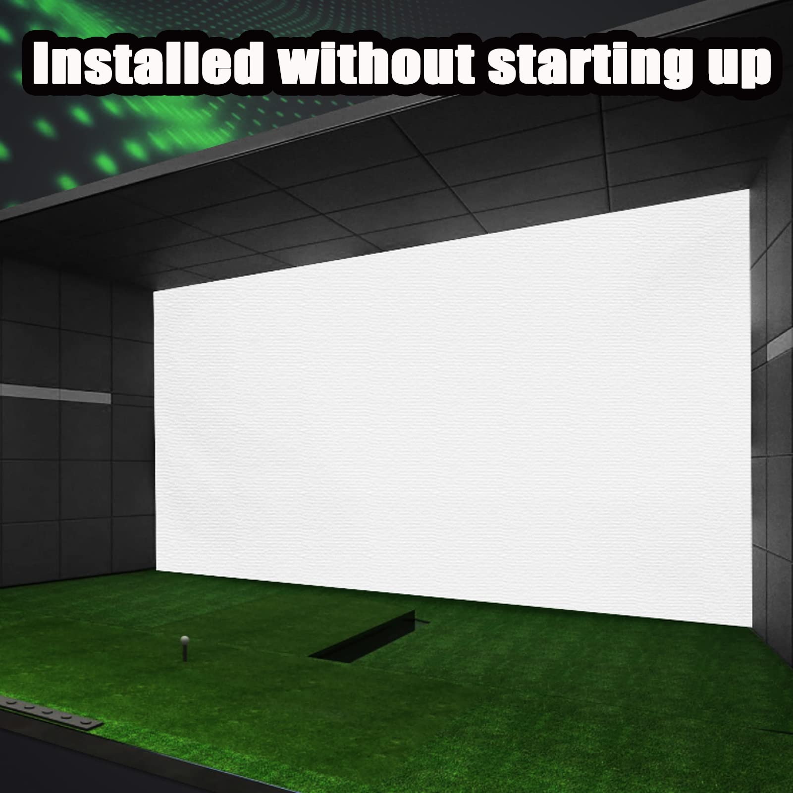 Premium Indoor Golf Simulator Impact Screen - High-Quality Projection Screen for Golf Training & Practice | Perfect for Home Golf Simulators, Driving Ranges & Backyard Golf Setups
