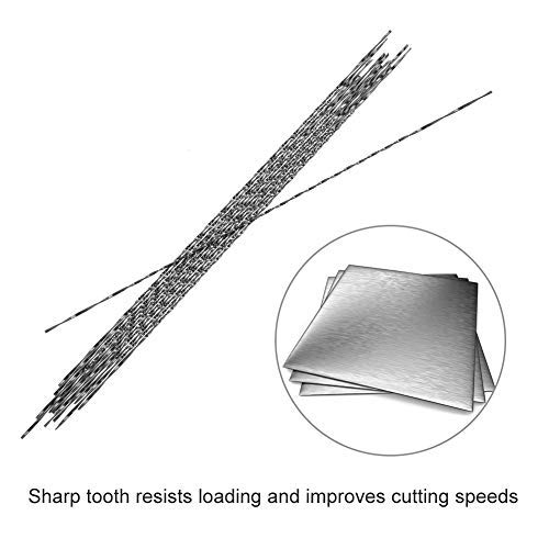 12-Piece Spiral Scroll Saw Blades for Wood, Metal & Plastic Cutting - Compatible with Bosch & More (#1 Size) - Perfect for DIY Woodworking, Craft Projects & Precision Carving