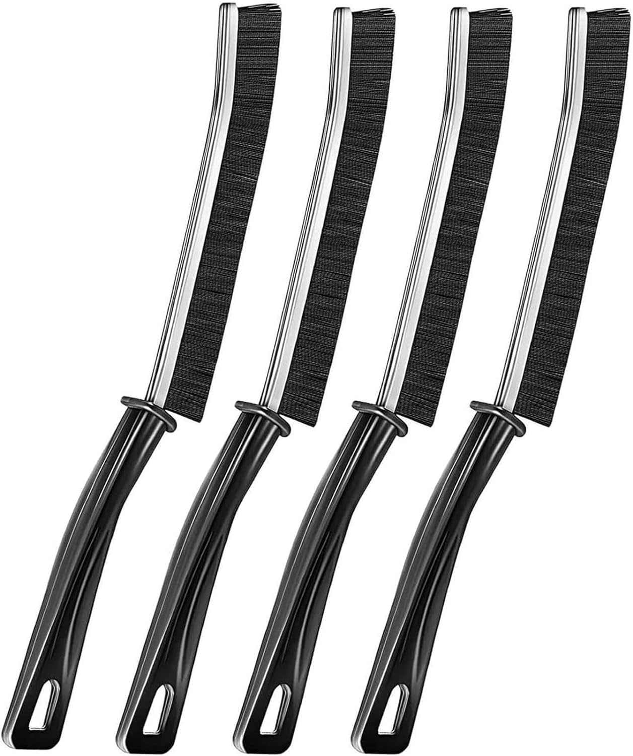 Lemcrvas Crevice Cleaning Brush Set - 4Pcs Multifunctional Gap & Grout Cleaner for Bathroom, Kitchen, Shower, Faucets, Windows & Toilet - Perfect for Hard-to-Reach Corners, Tile Cleaning and Home Deep Cleaning