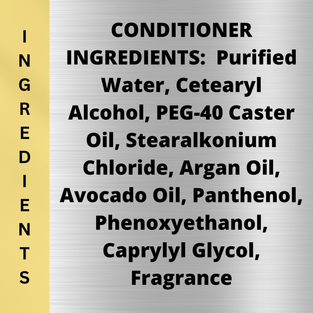 Black Canyon Bergamot Jasmine & Patchouli Scented Argan Oil Hair Conditioner - 1 Gallon for Deep Moisturizing & Repair - Perfect for Dry, Damaged Hair & Salon Use