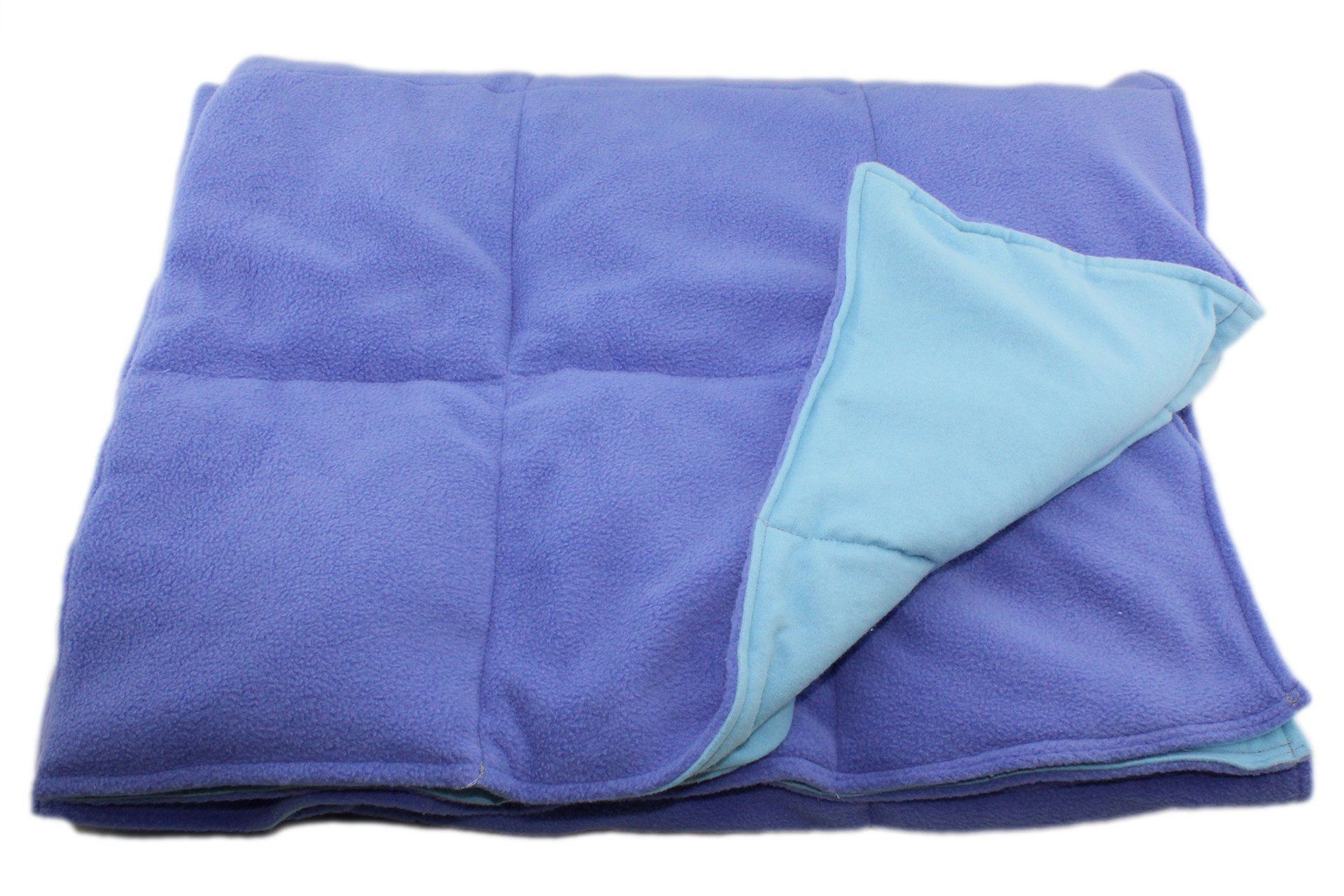Grampa's Garden 15lb Weighted Blanket in Periwinkle Blue | Made in USA | Premium Deep Pressure Therapy for Stress Relief, Anxiety & Better Sleep