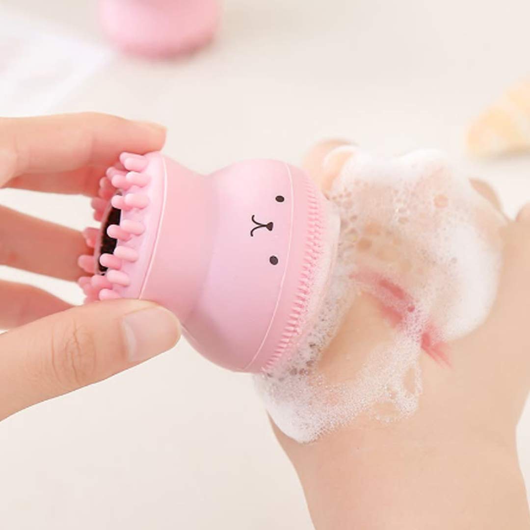 Raaya Face Scrubbers for Girls - Exfoliating Facial Cleansing Brush for Soft Skin - Perfect for Home Spa & Teen Skincare Routine