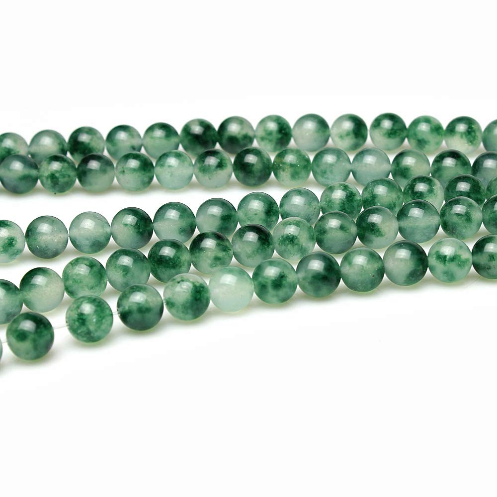 MJDCB 8mm Natural Purple Aventurine Round Loose Beads for DIY Jewelry Making - Necklace, Bracelet, Earrings (15