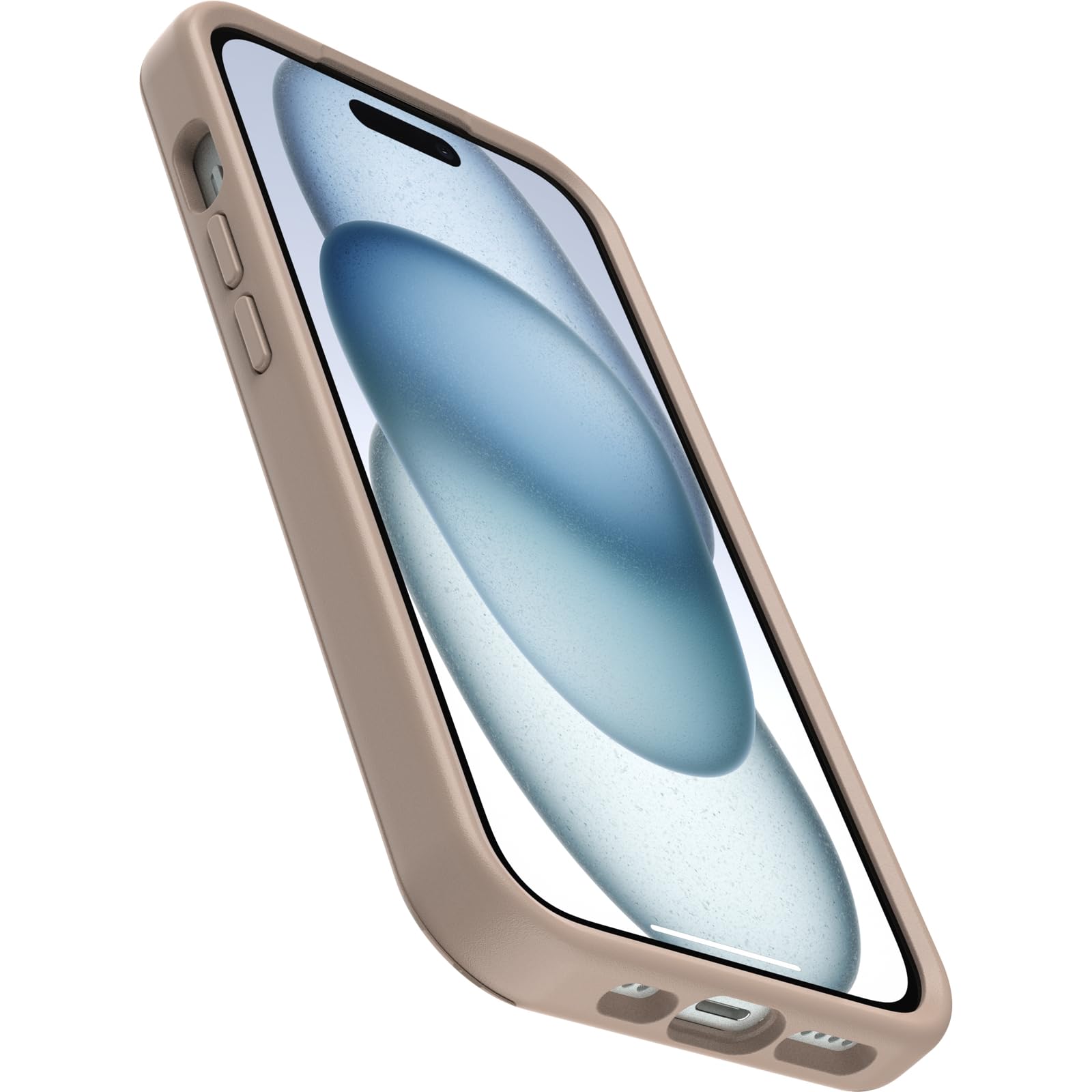 OtterBox Symmetry Series Case for iPhone 15/14/13 with Built-in Grip - Slim Protective Phone Cover | MagSafe Compatible | Raised Edges for Camera & Screen Protection | Brown | Perfect for Outdoor Activities, Work & Daily Use