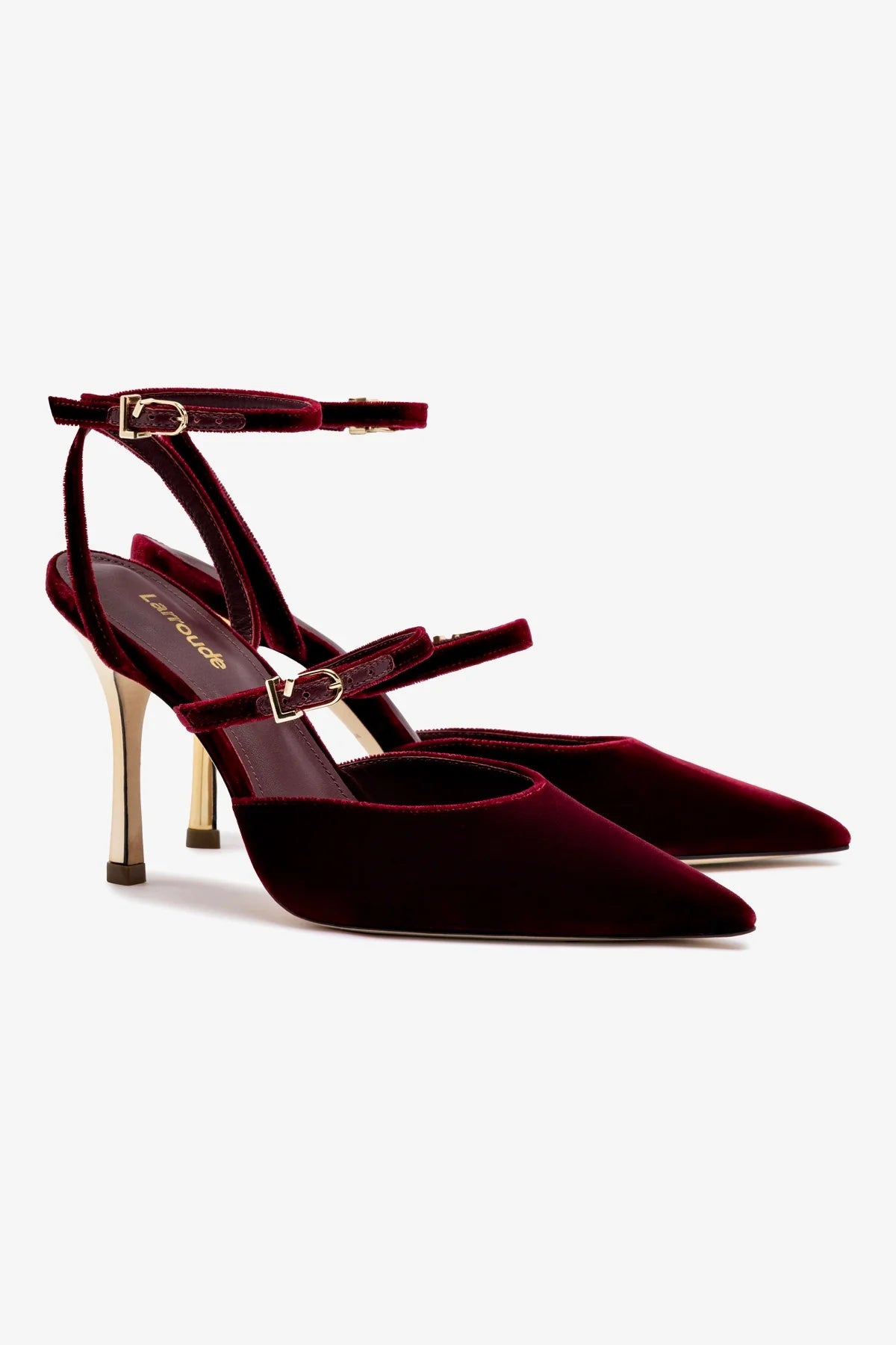 Kris Pump Women's Wine Velvet Heels - Elegant High Heel Shoes for Parties, Weddings & Evening Events