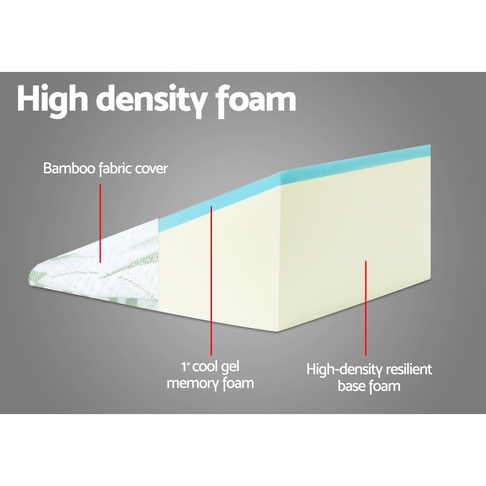 Orthopedic Foam Wedge Back Support Pillow for Sitting & Sleeping - Posture Corrector, Lumbar Cushion for Office Chair, Bed, Car & Sofa - Relief Back Pain & Sciatica (Grey)
