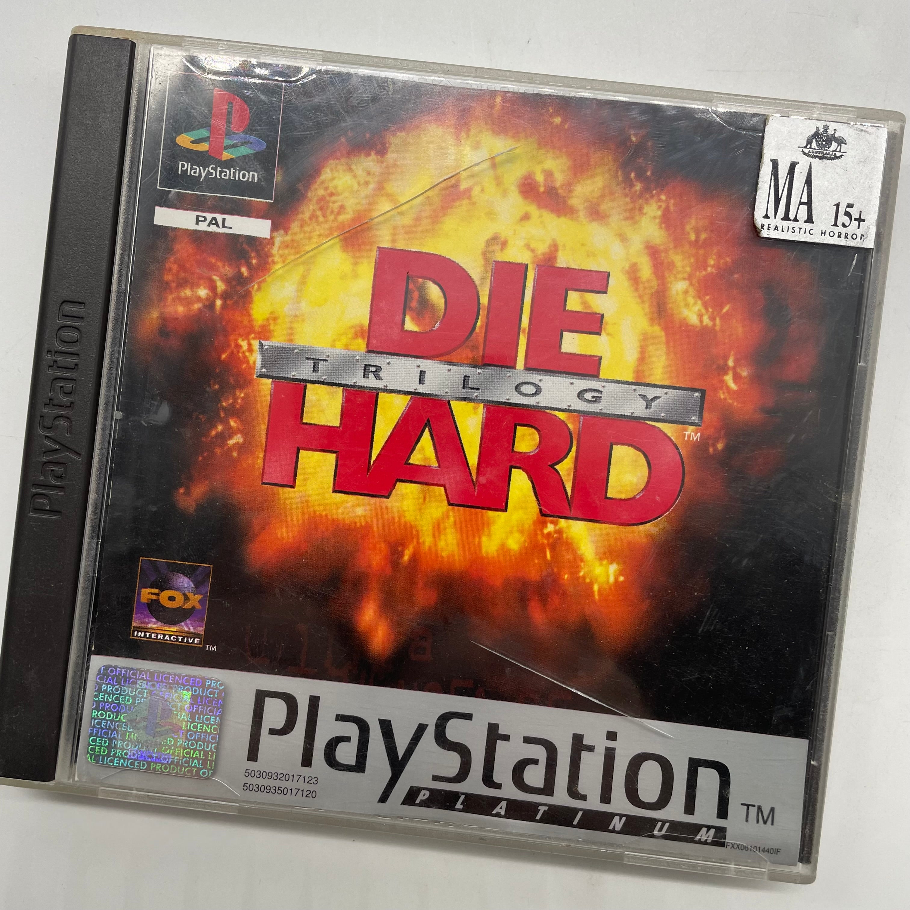 Die Hard Trilogy PS1 Game - PlayStation 1 Classic with Original Manual (PAL Version) - Perfect for Retro Gaming Collectors & 90s Action Movie Fans