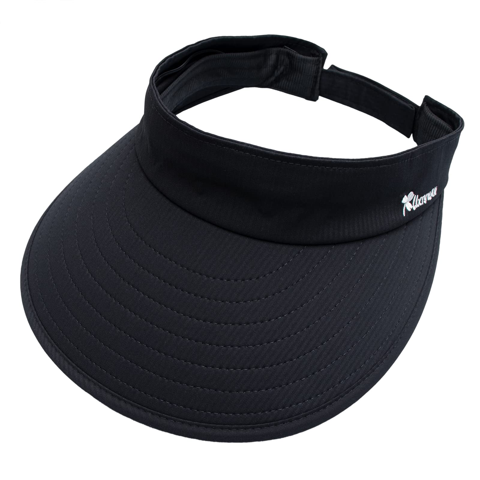 Women's Wide Brim Sun Visor Hat - UV Protection for Golf, Tennis, Beach & Outdoor Sports | 2-in-1 Adjustable Design for Sun Safety & Style