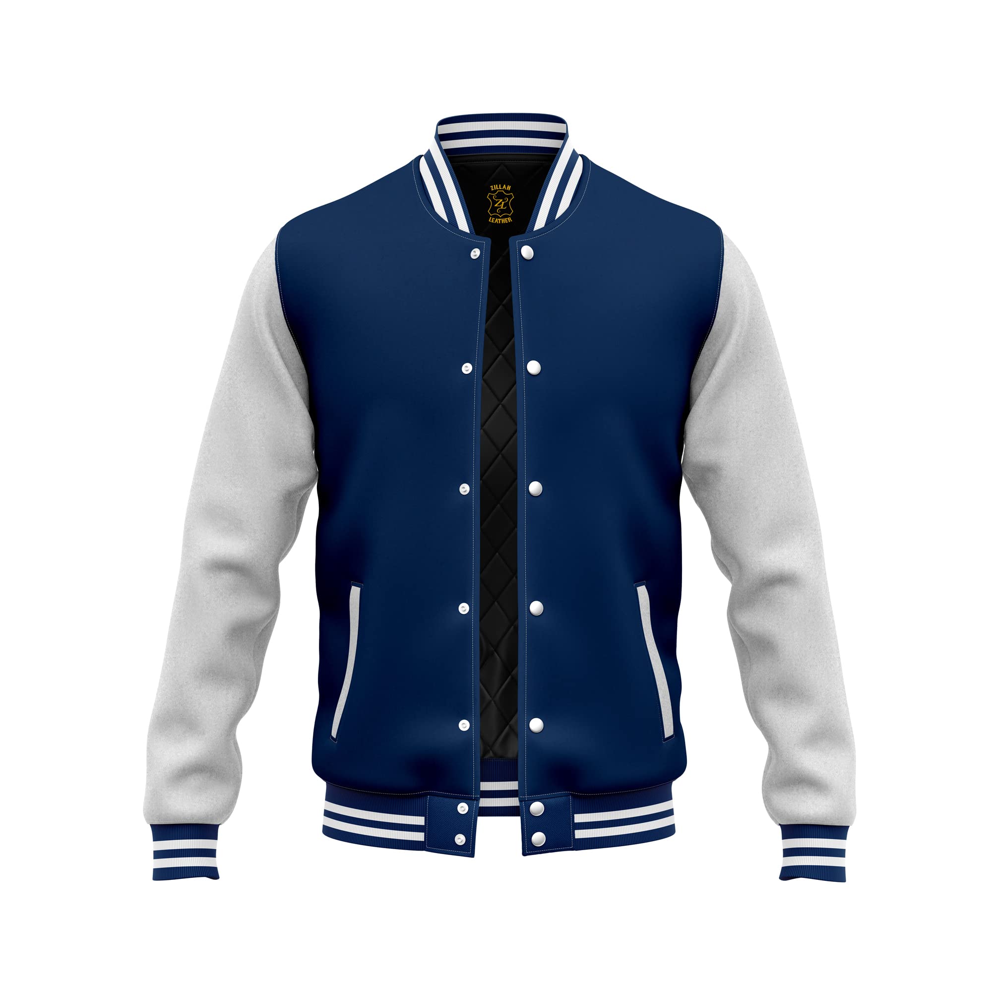 Zillah Varsity Jacket - Unisex Baseball Letterman Wool Coat for Men & Women | Slim Fit College Style Jacket | Perfect for School Spirit, Casual Outfits & Fall Fashion