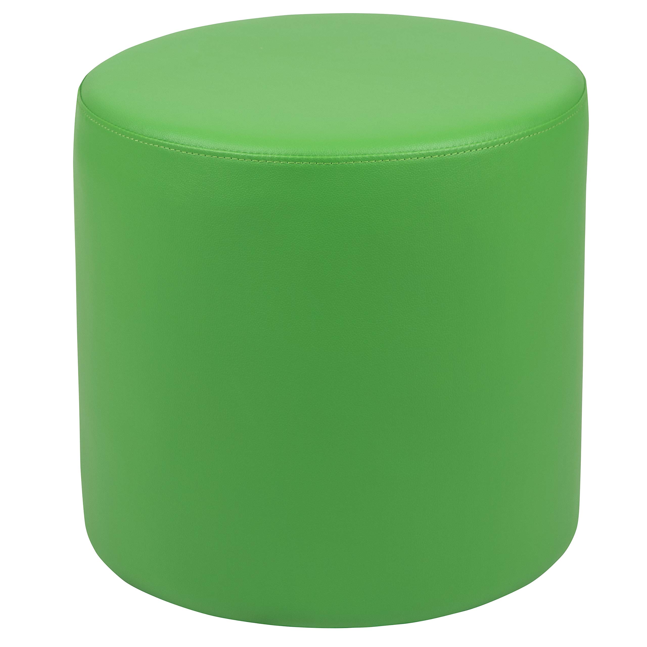 EMMA + OLIVER 18 Inch Soft Seating Flexible Circle Chair - Green Round Floor Cushion for Classrooms, Playrooms, Libraries and Common Areas - Perfect for Kids Reading Nook, Group Activities and Relaxation Spaces