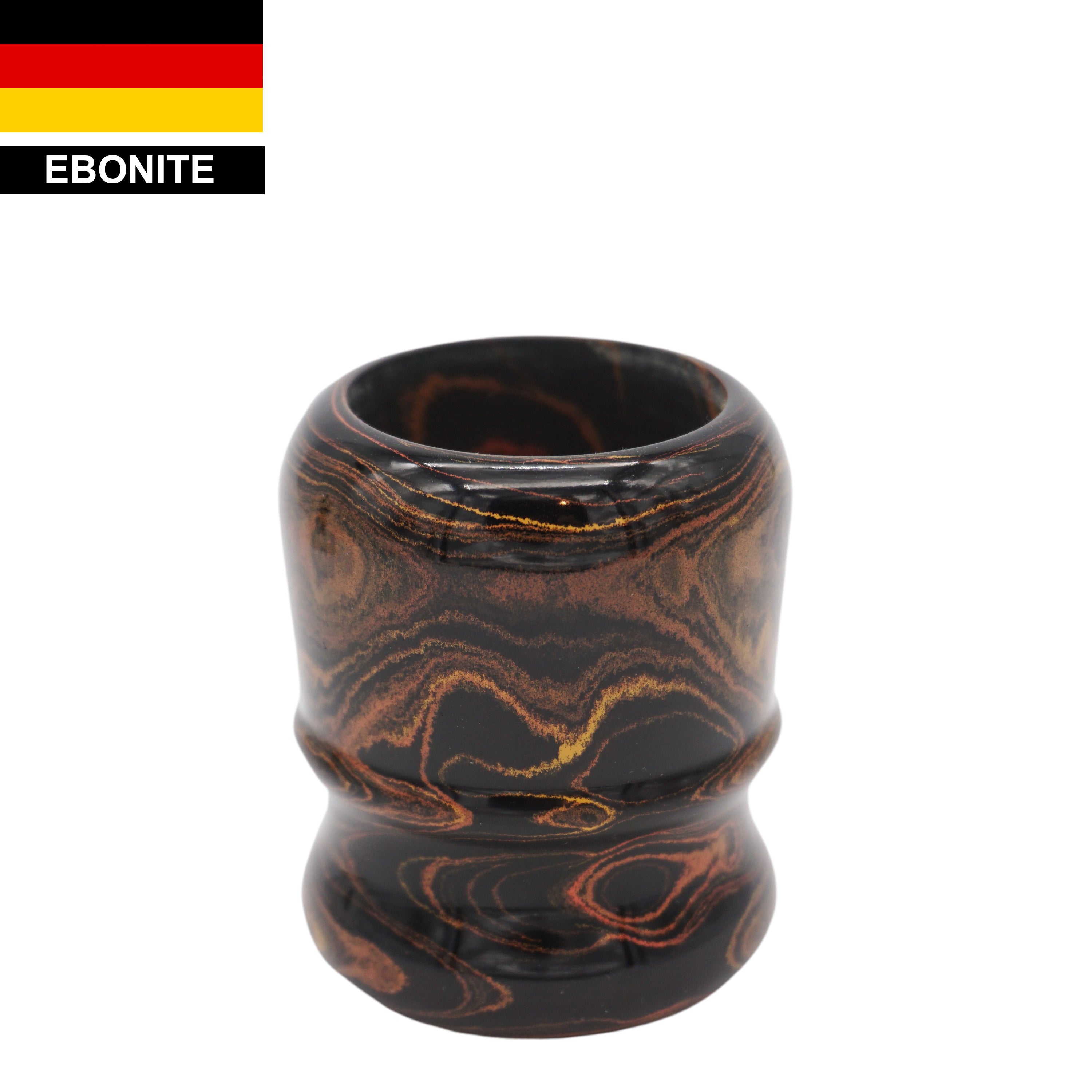 Premium Handcrafted Honey Ebonite Shaving Brush Handle - Fits 24mm & 26mm Knots - Perfect for Wet Shaving & Barber Shop Use