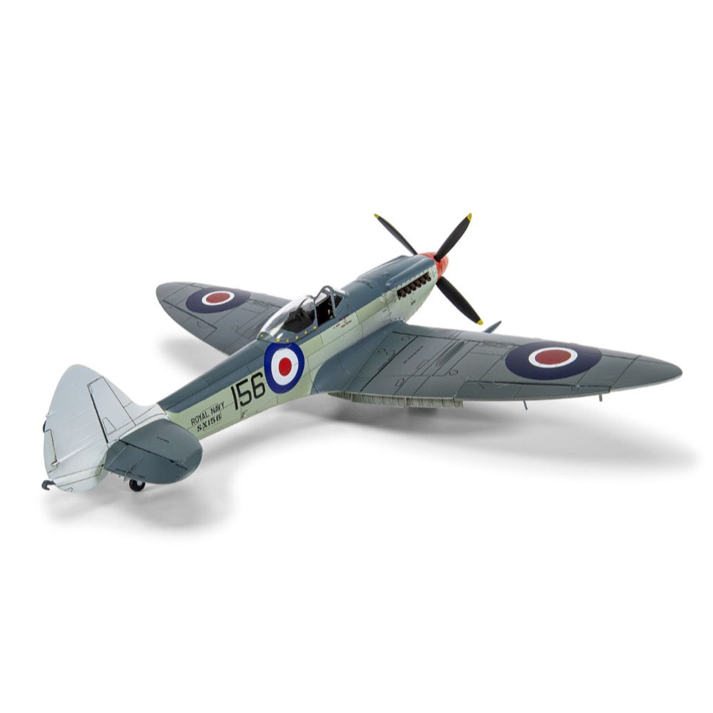 Airfix 06102A 1/48 Scale Supermarine Seafire F.XVII Plastic Model Kit - WW2 British Fighter Aircraft for Collectors & Hobbyists | Perfect for Display, Gifts & Historical Reenactments