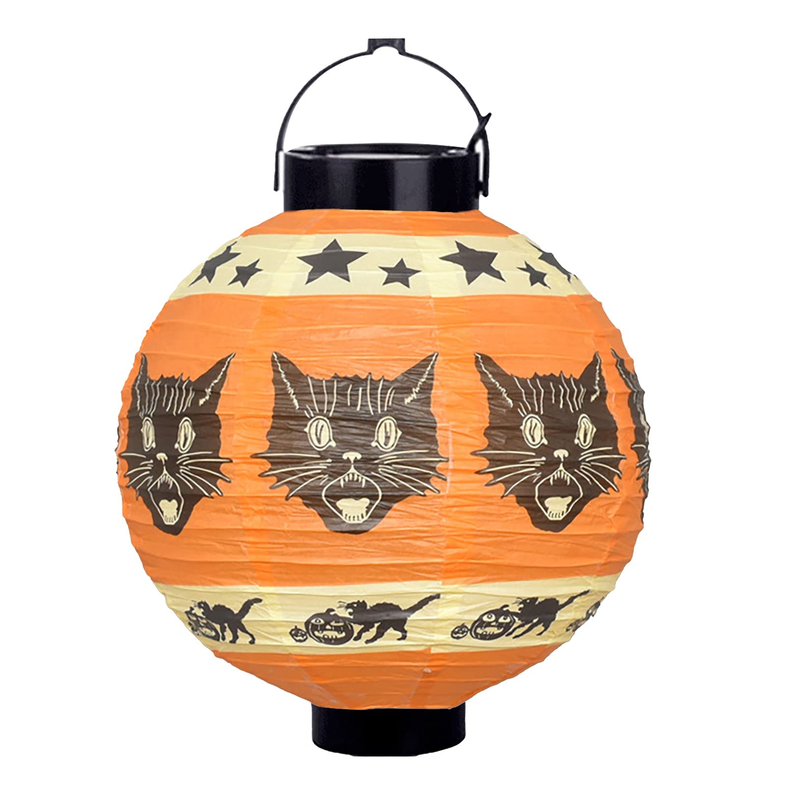 LED Pumpkin Lantern Light - Halloween Party Decor, Hanging Home Light for DIY, Christmas Ornaments with Warm White Lights - Perfect for Halloween Night, Garden Decor, and Holiday Home Decoration