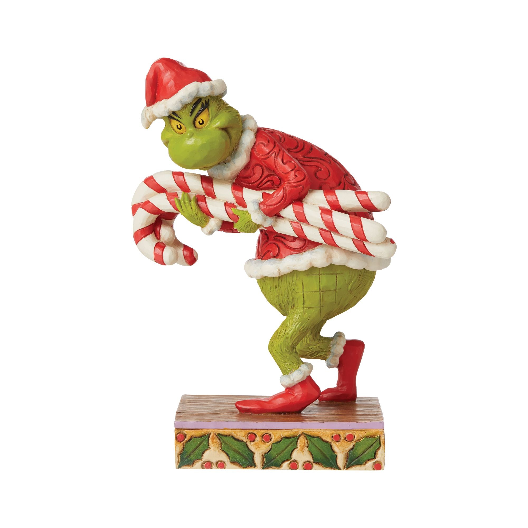 Grinch Stealing Candy Canes Christmas Ornament - Fun Holiday Decor for Tree, Party & Festive Home Decoration