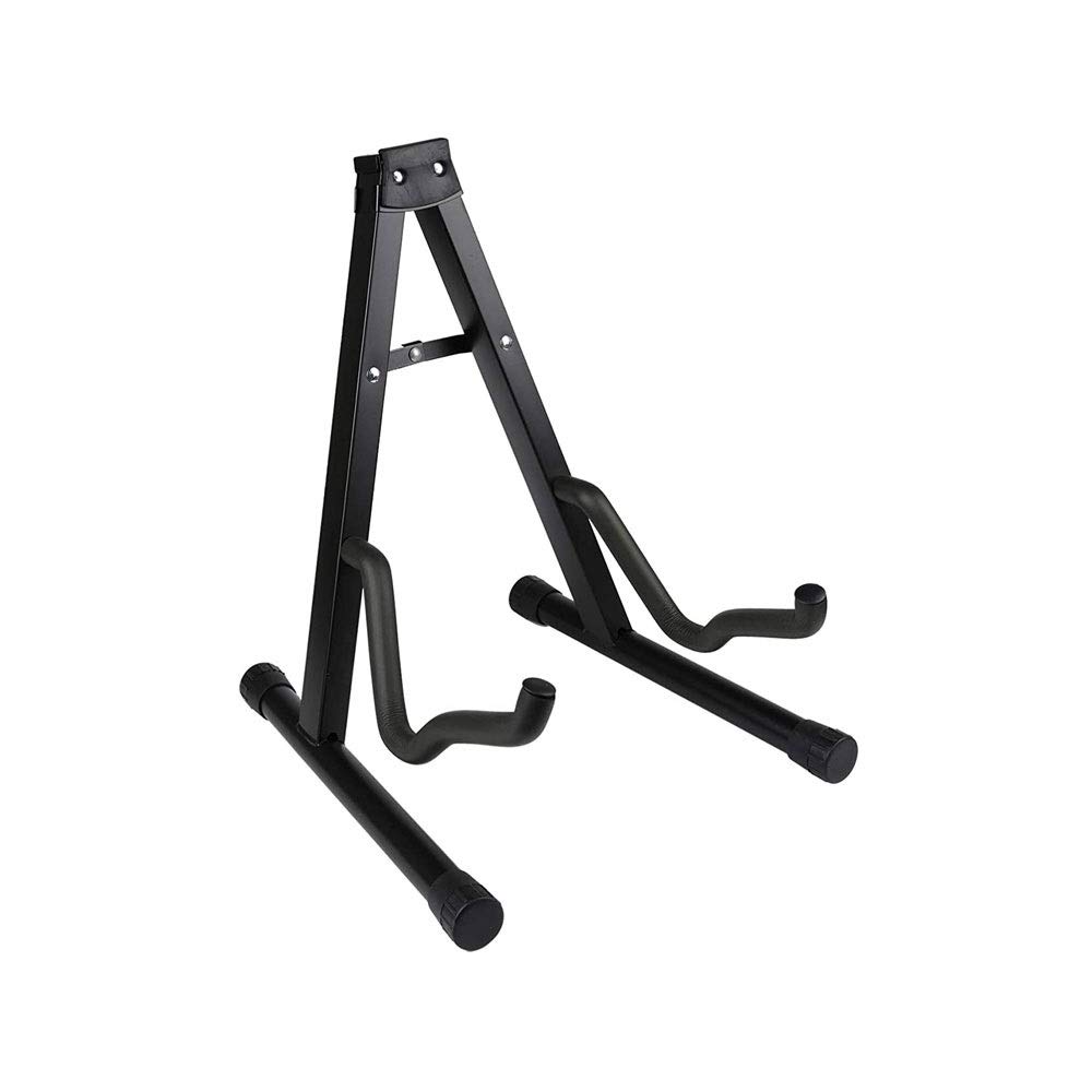 Portable Folding Guitar Stand - Universal Floor Stand for Acoustic, Electric, Classical, Bass, Banjo & Cello - Perfect for Home, Studio & Stage Performances