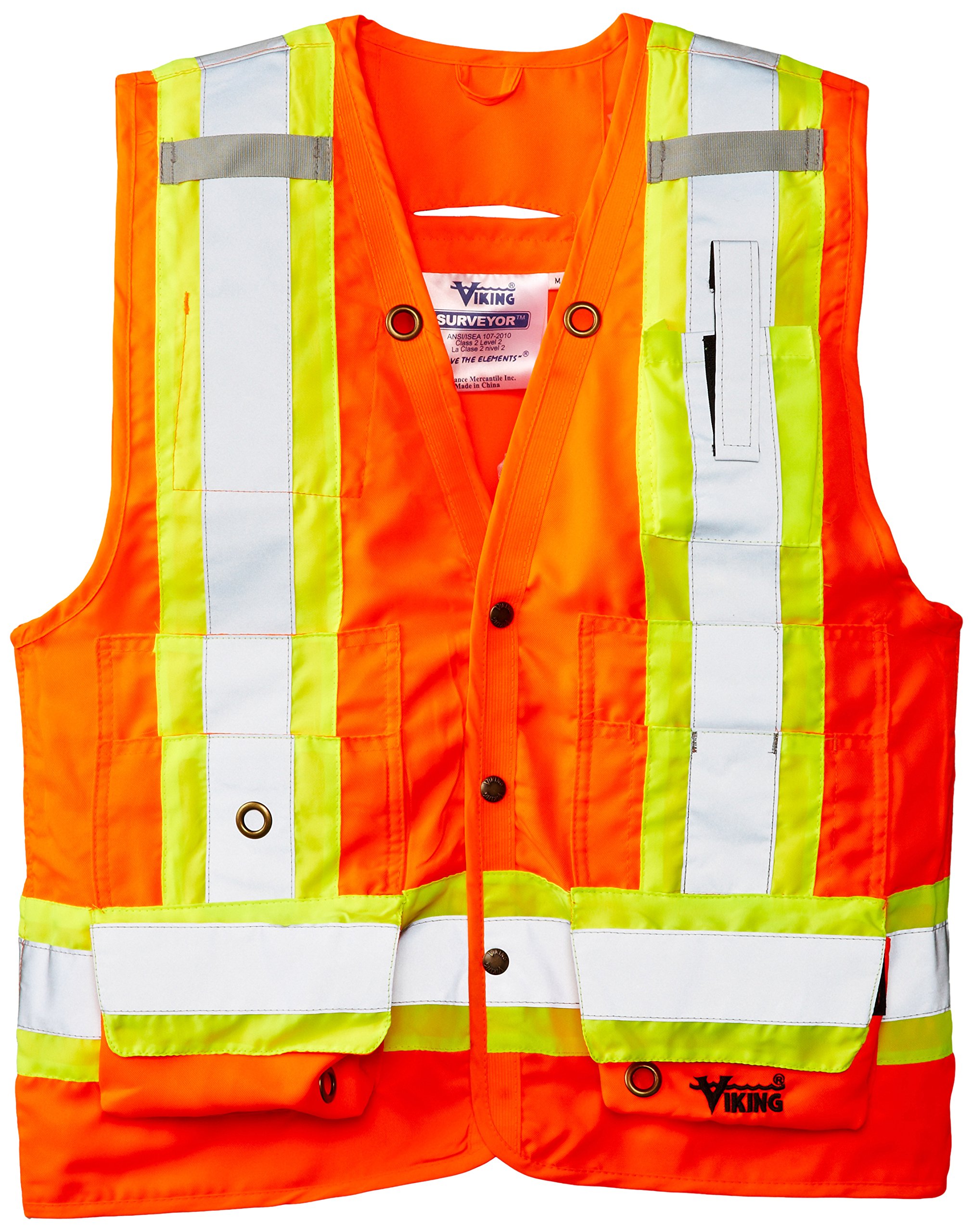 Viking Surveyor High Visibility Safety Vest with 4