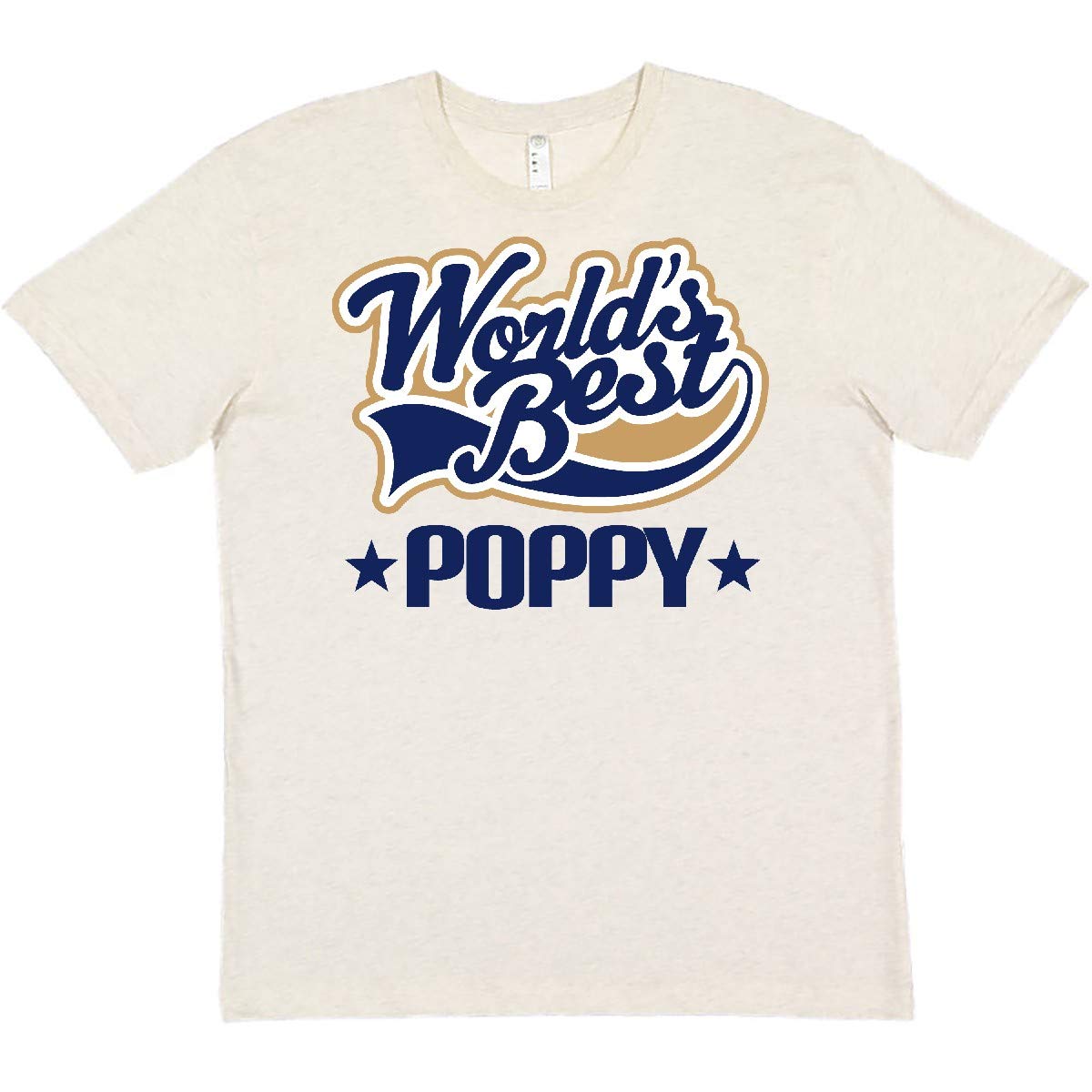 World's Best Poppy Grandpa T-Shirt - Funny & Comfortable Cotton Tee for Father's Day, Birthday Gifts - Perfect for Casual Wear, Family Gatherings & Showing Grandpa Love
