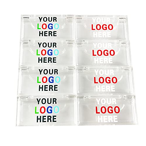 Comango 25mm Custom Mink Eyelashes Packaging Box - 100pcs Empty Plastic Acrylic Lash Cases with Tray (No Bottom Card) - Perfect for Salon, Retail Display & Professional Lash Artists
