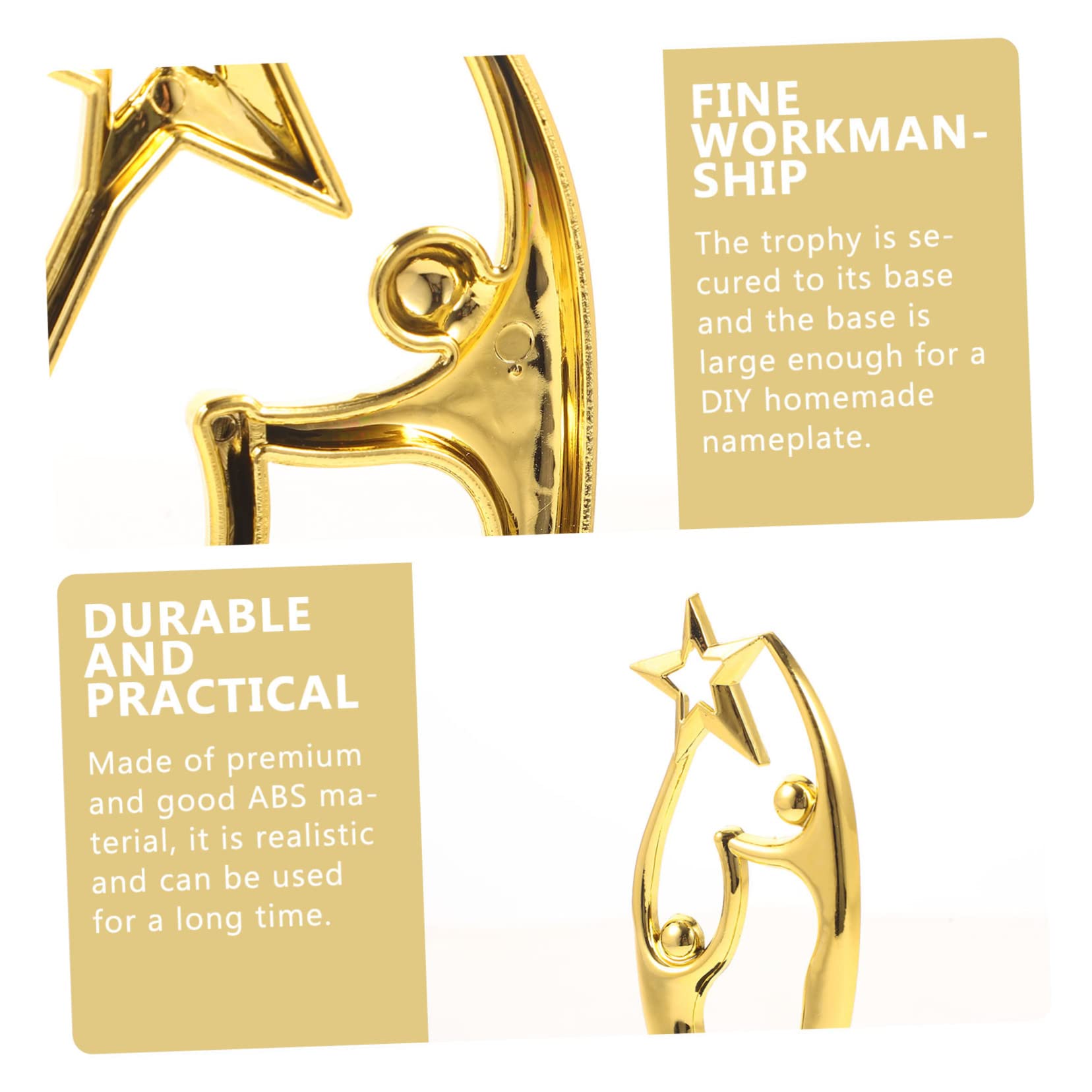 Toddmomy 5-Piece Mini Trophy Set - Small Sports Awards for Kids, Soccer Medals & Achievement Prizes - Perfect for School Events, Team Rewards & Birthday Party Favors