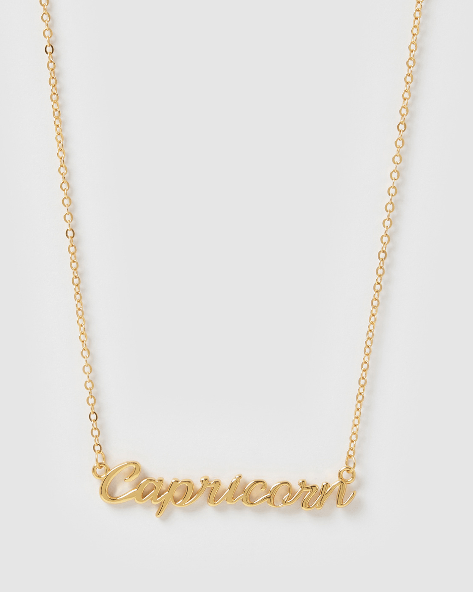 Capricorn Zodiac Necklace in Gold - Perfect for Birthdays, Gifts & Astrology Lovers