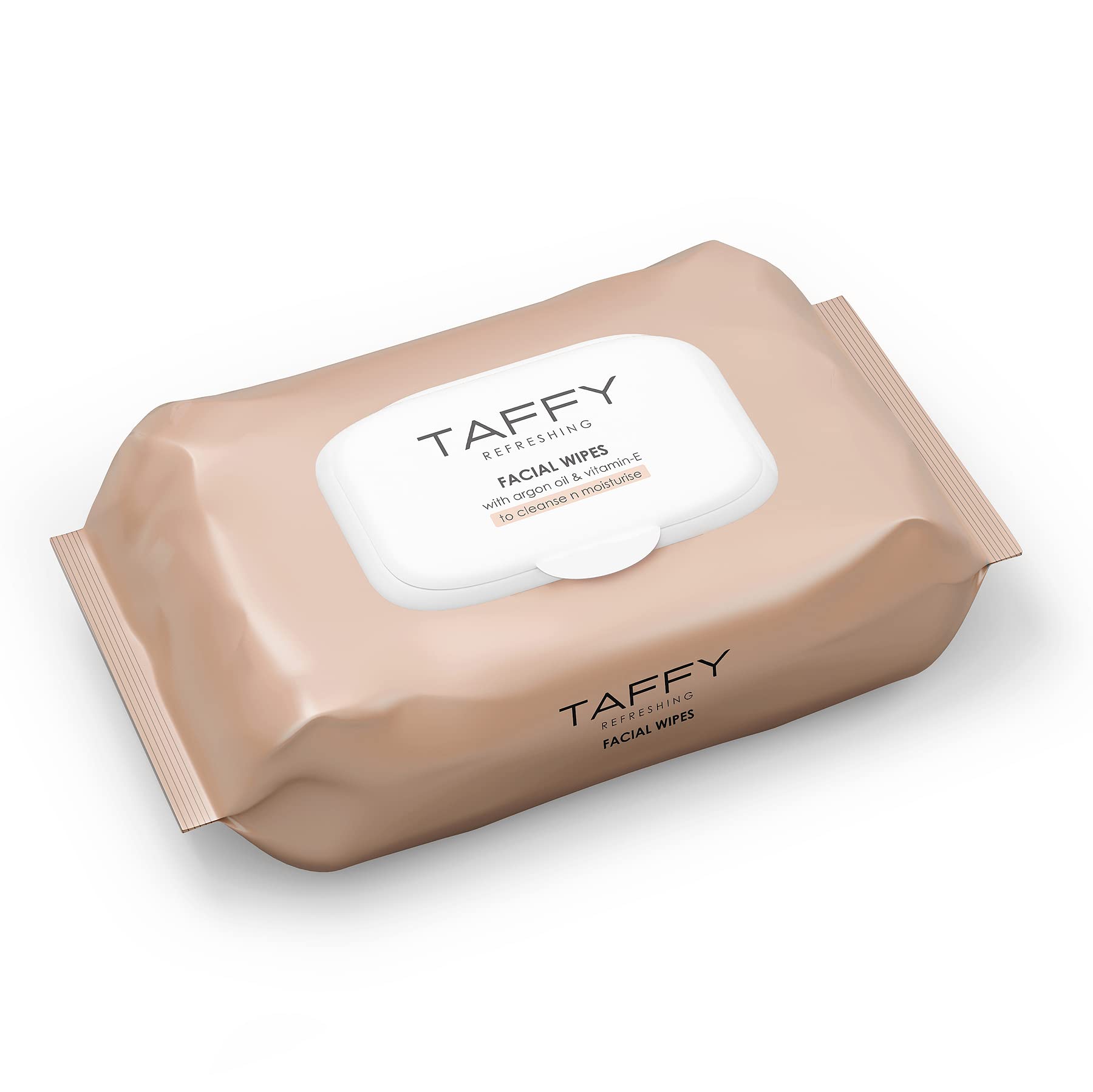 Taffy Refreshing Facial Wipes with Argan Oil & Vitamin E - 25 Sheets (Pack of 3) | Gentle Makeup Remover & Skin Cleanser for Travel, Gym & Daily Skincare Routine