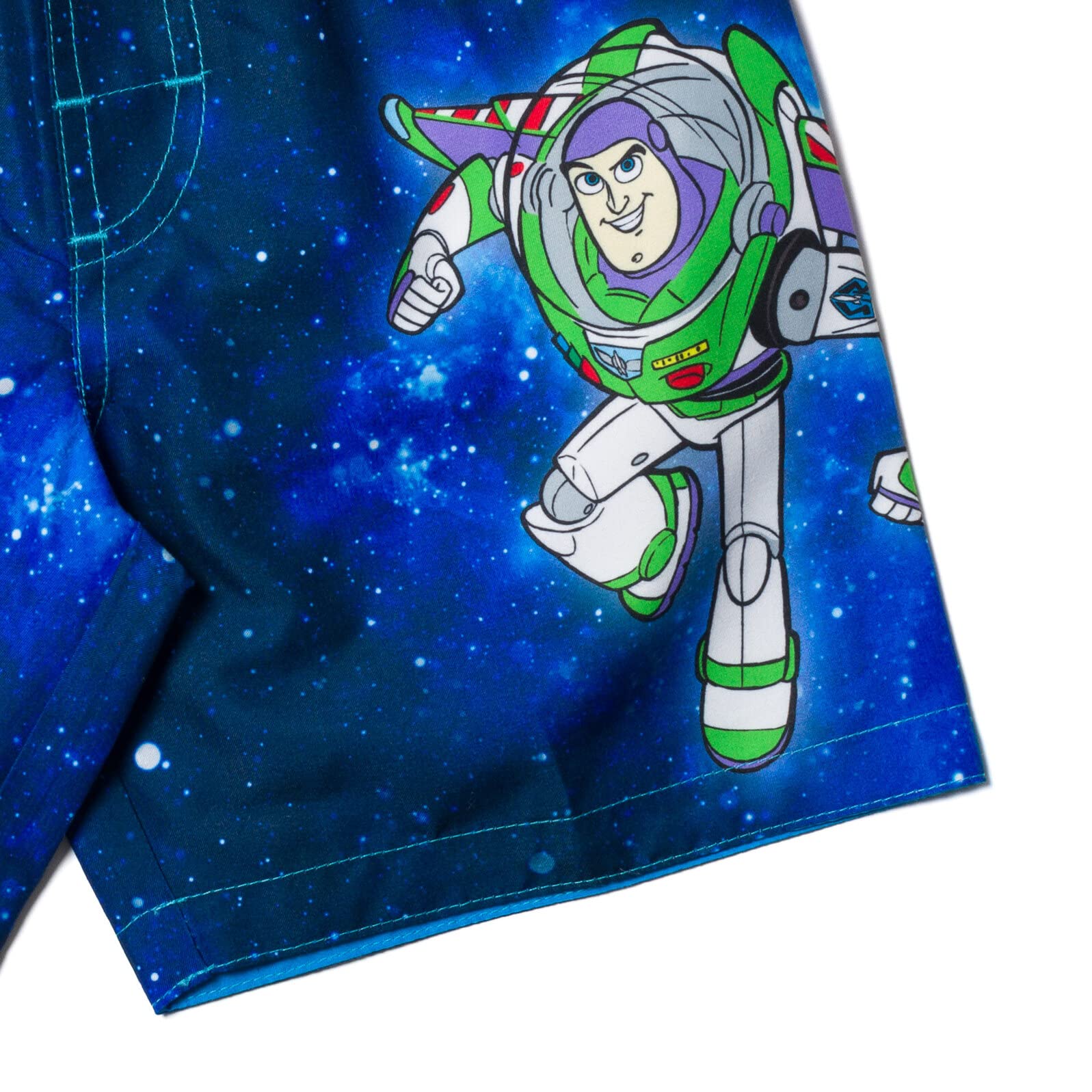 Disney Pixar Toy Story Buzz Lightyear & Woody Boys' Swim Trunks - Quick Dry Swimwear for Pool, Beach, and Summer Water Activities