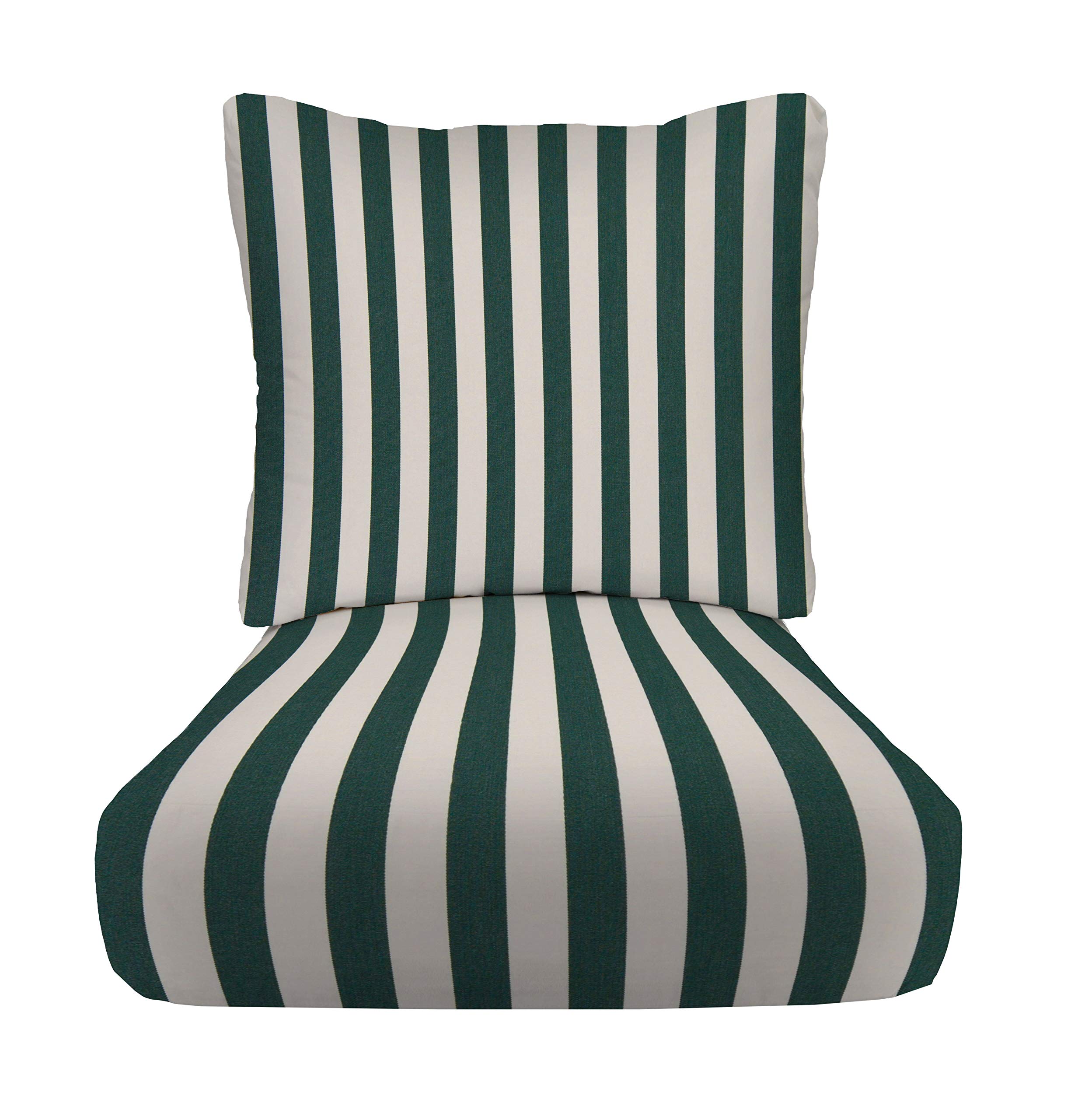 RSH DECOR: Sunbrella Deep Seating Cushion Set with Pillow Back - 23