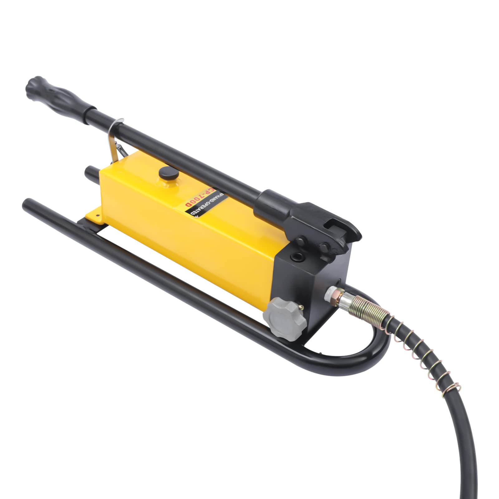 CP-700D Manual Hydraulic Hand Pump - 1500CC 70Mpa Single Acting with Reinforced Plunger & High-Pressure Hose | Ideal for Jacks, Presses & Hydraulic Tools | Heavy-Duty Industrial & Automotive Applications