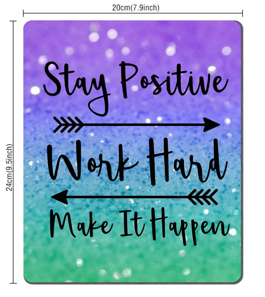 Custom Gaming Mouse Pad with Inspirational Quote - 