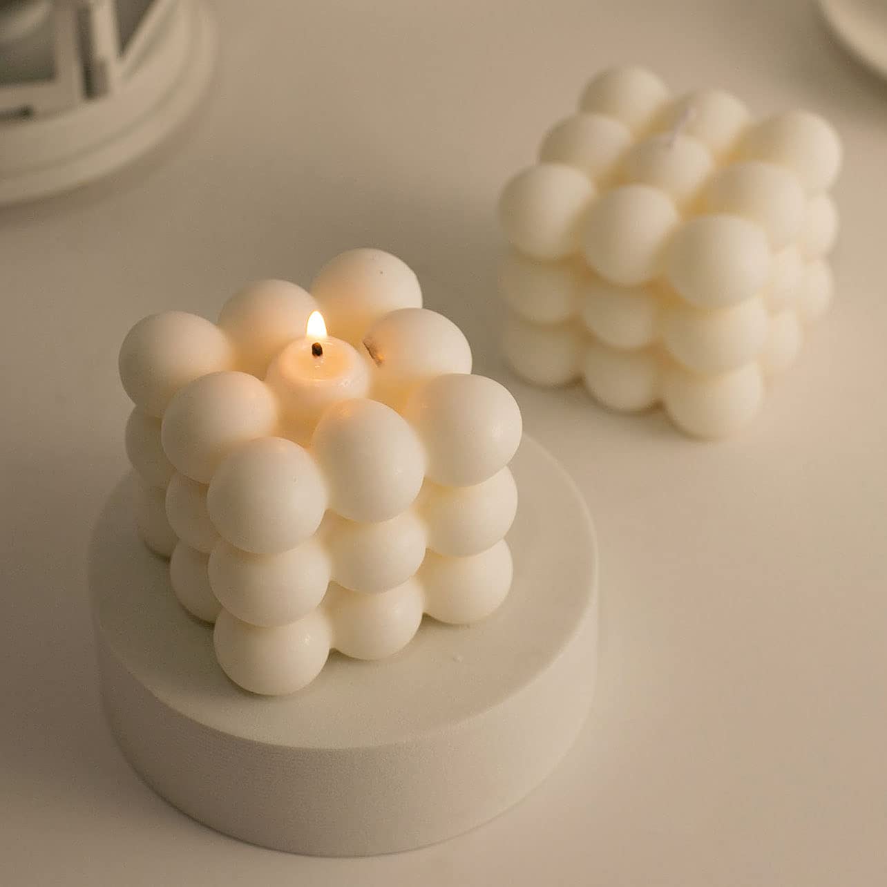 2Pcs Soy Wax Scented Candles - Aromatherapy Decorative Bubble Candles for Bedroom, Bathroom, Relaxation | Perfect Gift for Mother, Friends, Lover | Creates Cozy Ambiance for Romantic Dinners & Spa Nights