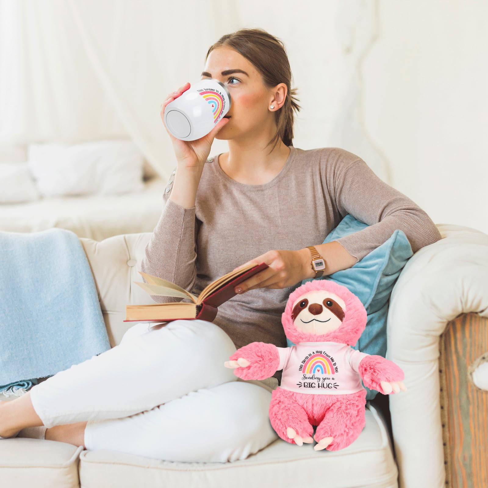 Get Well Soon Gift Baskets for Women & Teenage Girls - Sympathy, Birthday & Feel Better Presents with Cute Sloth Theme | Perfect for Hospital Recovery, Cheering Up Friends & Special Occasions