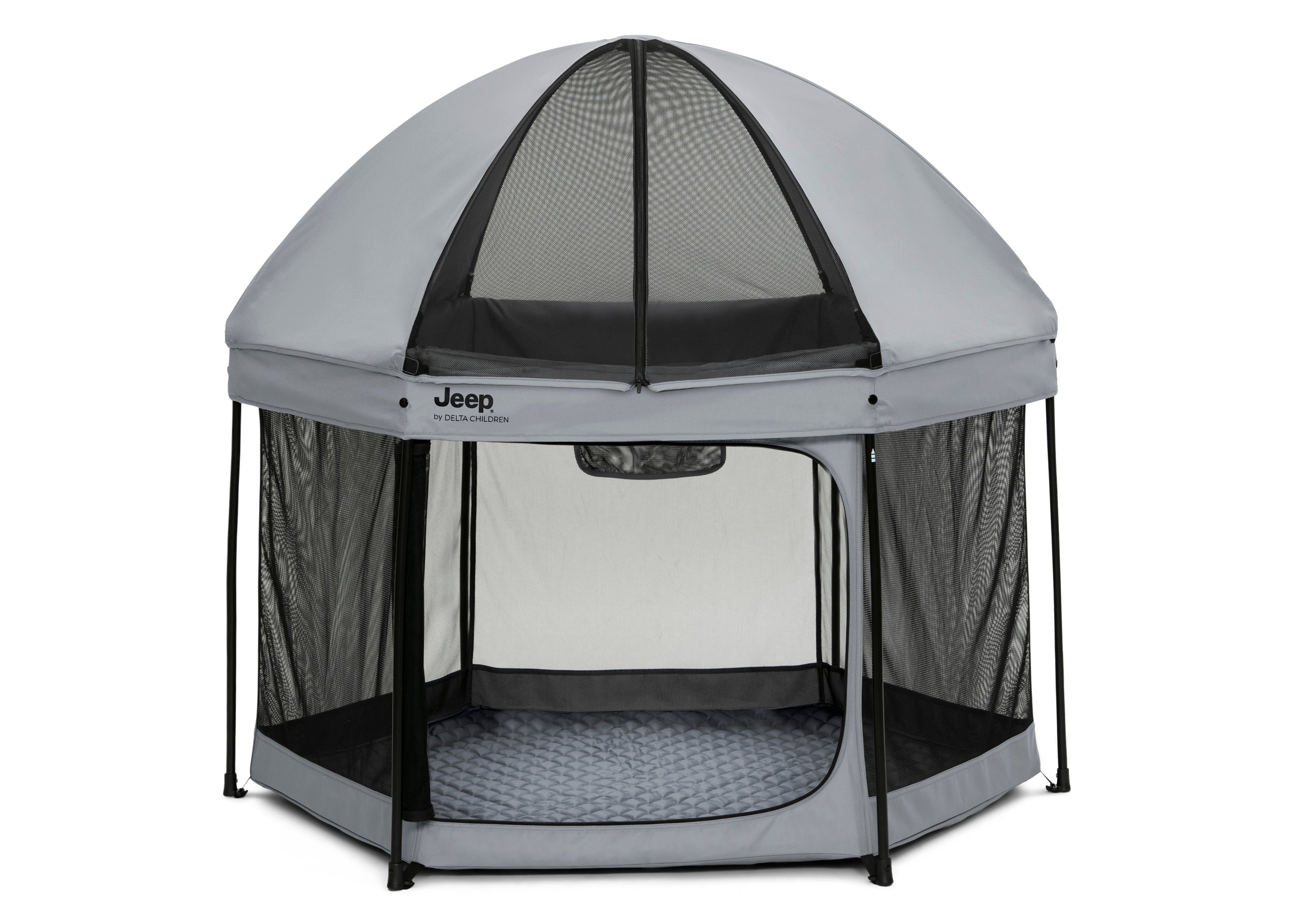 Hexagon Pop Up Play Yard with Removable Canopy - Portable Baby Playpen for Indoor & Outdoor Use - Perfect for Backyard, Beach, and Park Adventures