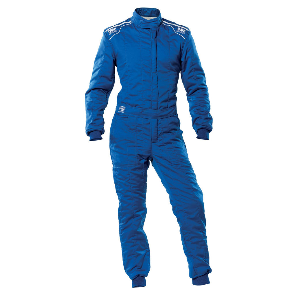 OMP Sport 2 Layer FIA Approved Racing Suit - Fireproof Motorsport Jumpsuit for Karting, Drifting & Track Racing