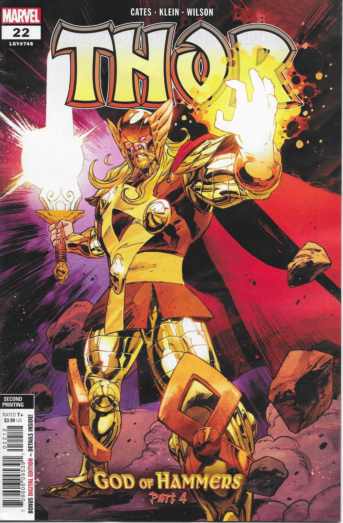 Thor (6th Series) #22 (2nd) VF - Marvel Comic Book by Donny Cates | Collectible Superhero Graphic Novel for Marvel Fans & Comic Book Collectors - Perfect for Display, Gifts & Investment