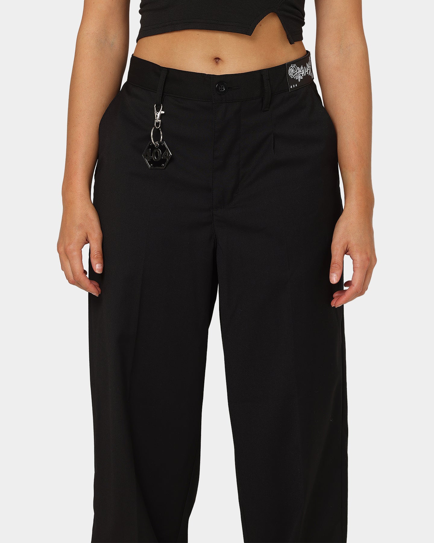 404 Liberty Baggy Trousers for Men - Comfortable Black Loose Fit Pants | Casual Streetwear, Hip Hop Fashion, Everyday Wear
